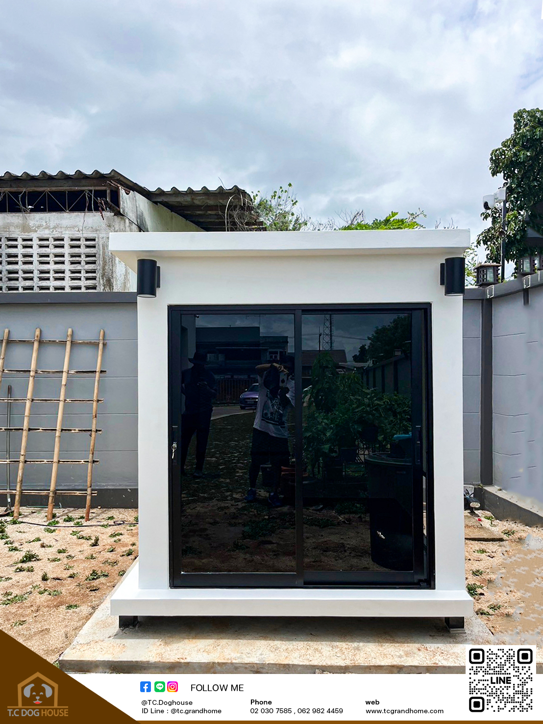 บ้านหมา บ้านแมว แบบ 3 โมเดิร์นสไตล์ ขนาด 150x170x180cm. - Image 2