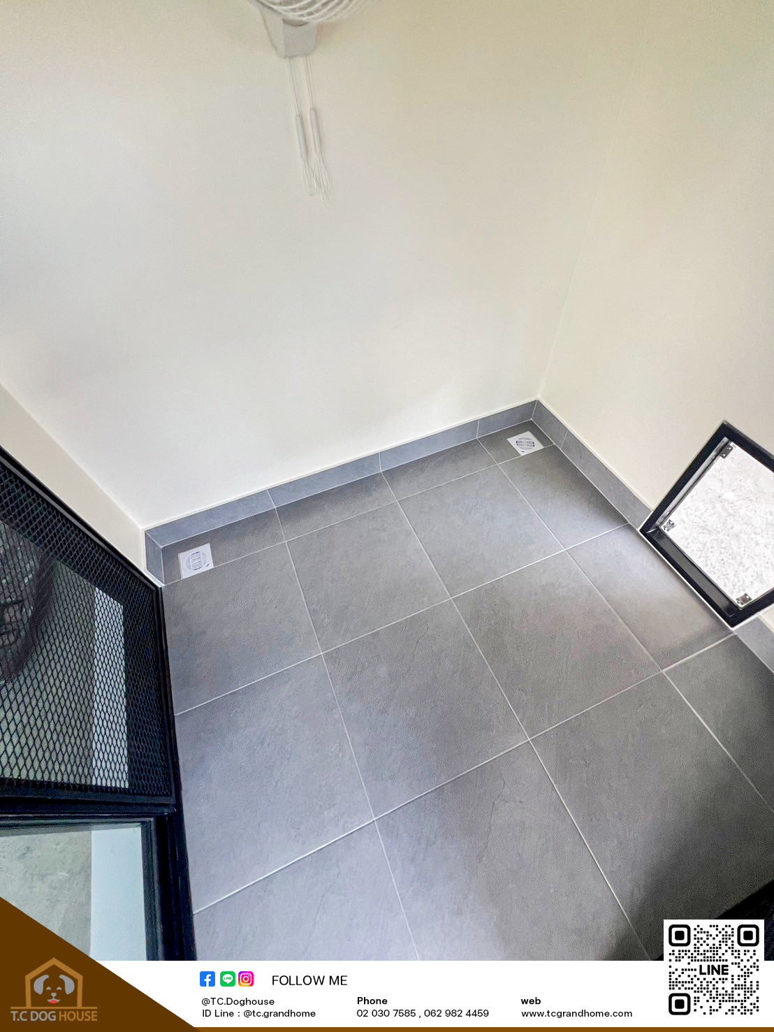 บ้านหมา บ้านแมว แบบ 3 โมเดิร์นสไตล์ ขนาด 150x170x180cm. - Image 5