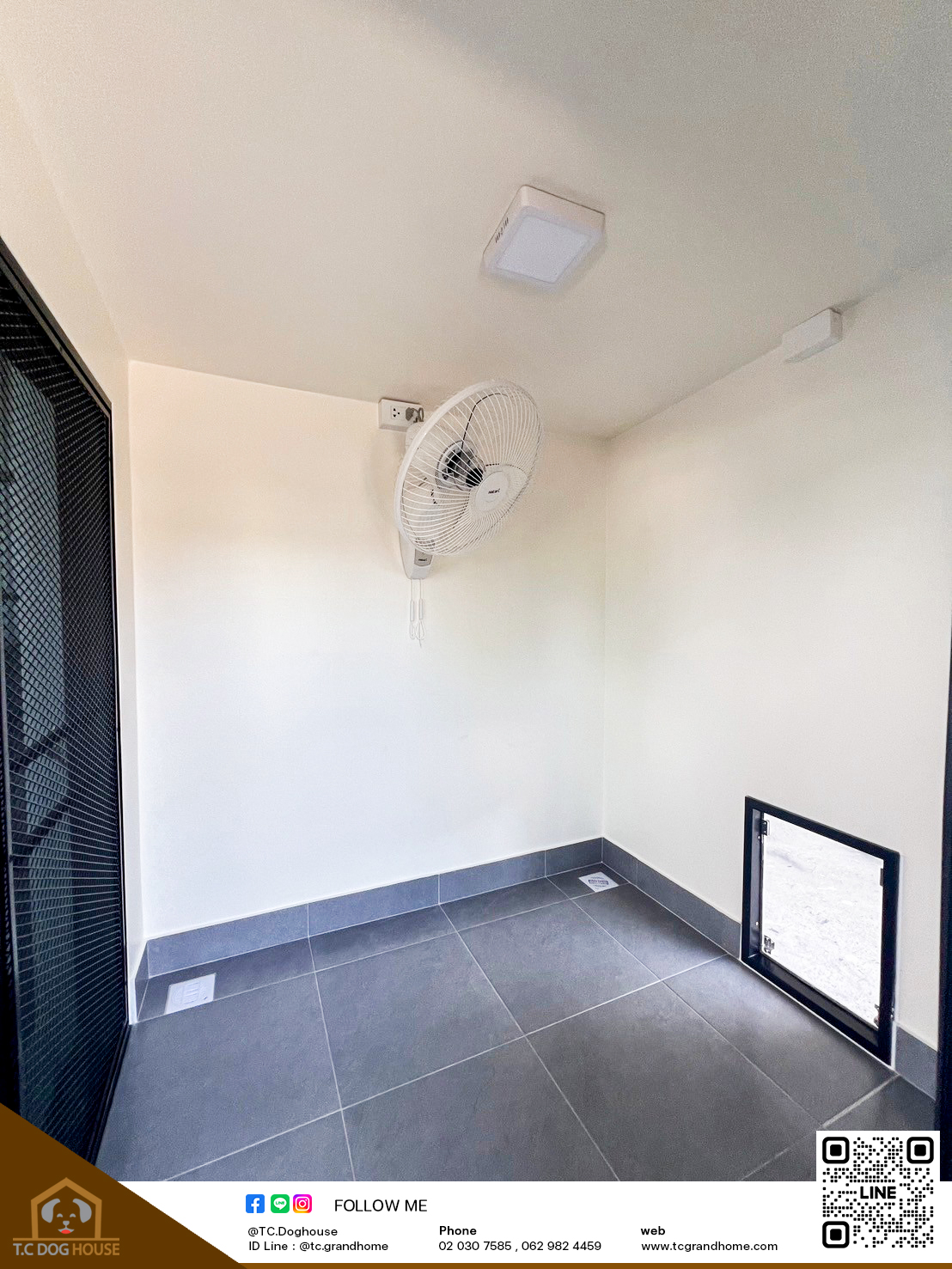 บ้านหมา บ้านแมว แบบ 3 โมเดิร์นสไตล์ ขนาด 150x170x180cm. - Image 6