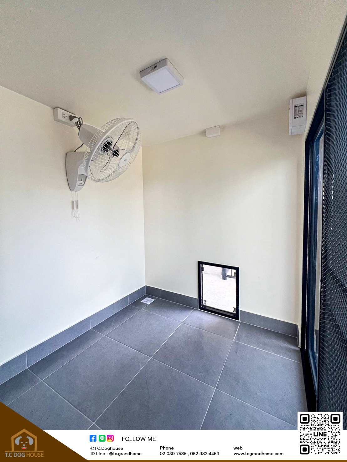 บ้านหมา บ้านแมว แบบ 3 โมเดิร์นสไตล์ ขนาด 150x170x180cm. - Image 6