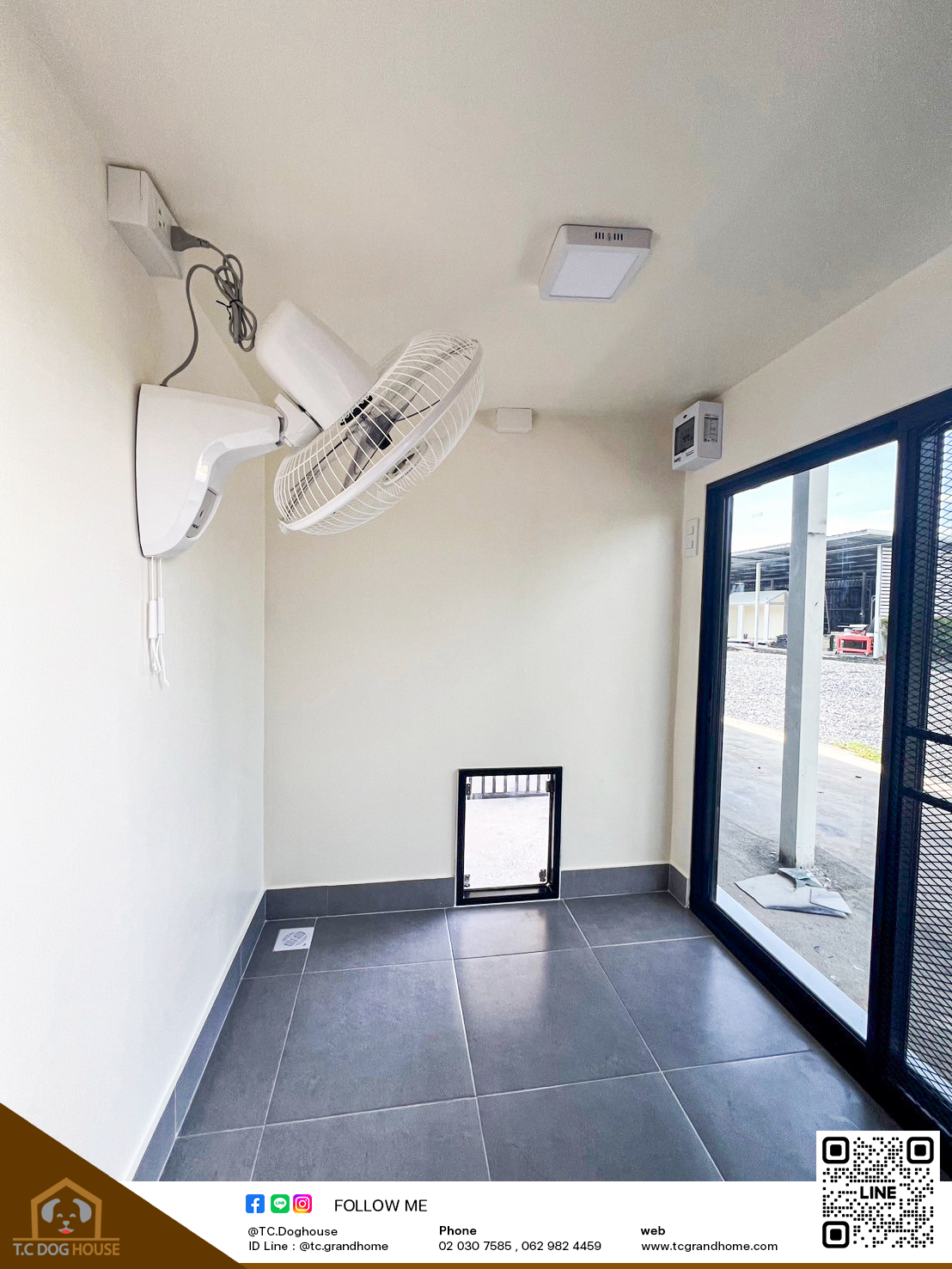 บ้านหมา บ้านแมว แบบ 3 โมเดิร์นสไตล์ ขนาด 150x170x180cm. - Image 4