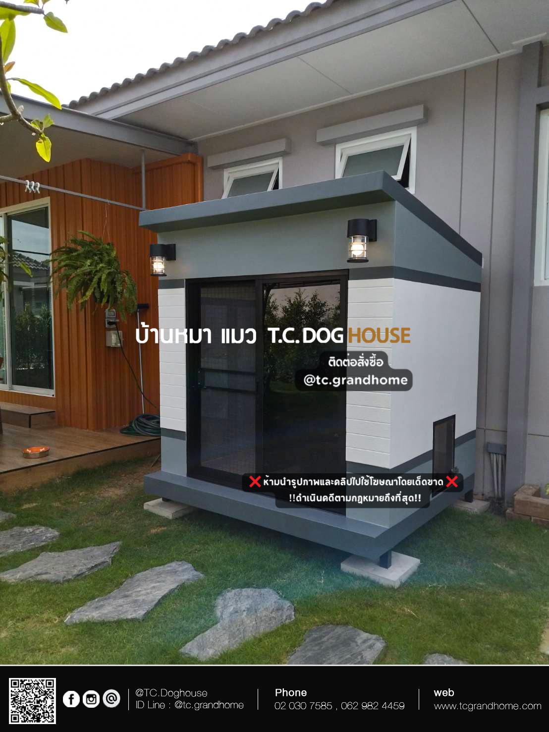 บ้านหมา บ้านแมว แบบ 8 คลาสสิคสไตล์ ขนาด 150x170x180cm. - Image 3
