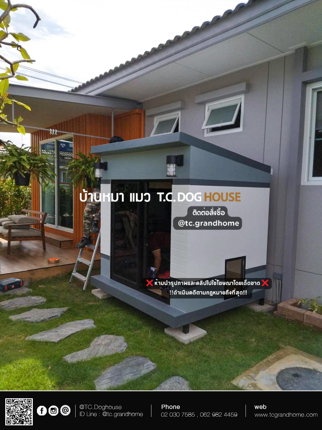 บ้านหมา บ้านแมว แบบ 8 คลาสสิคสไตล์ ขนาด 150x170x180cm. - Image 5