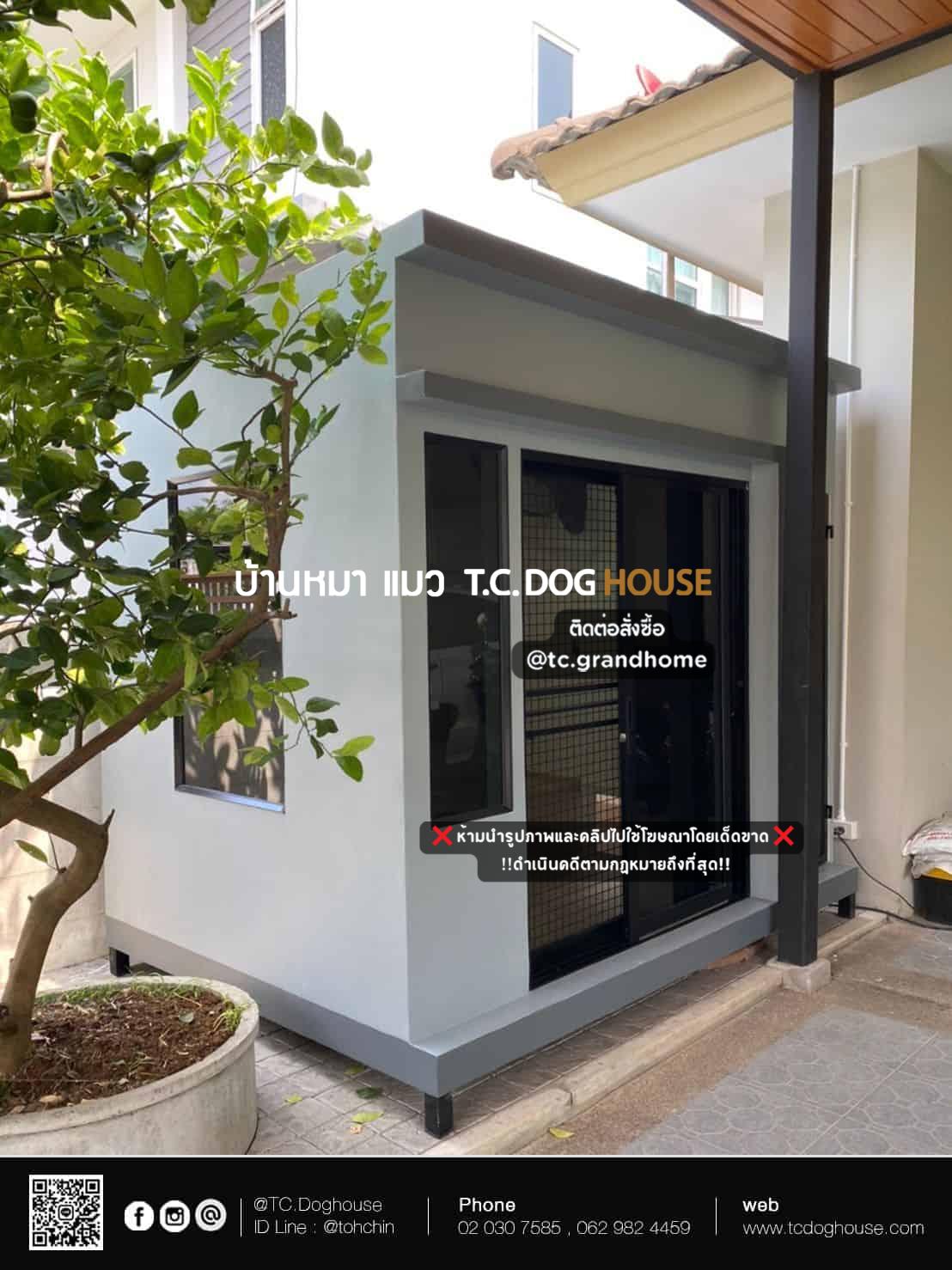 บ้านหมา บ้านแมว แบบ 4 โมเดิร์นสไตล์ ขนาด 170x230x220cm. - Image 3