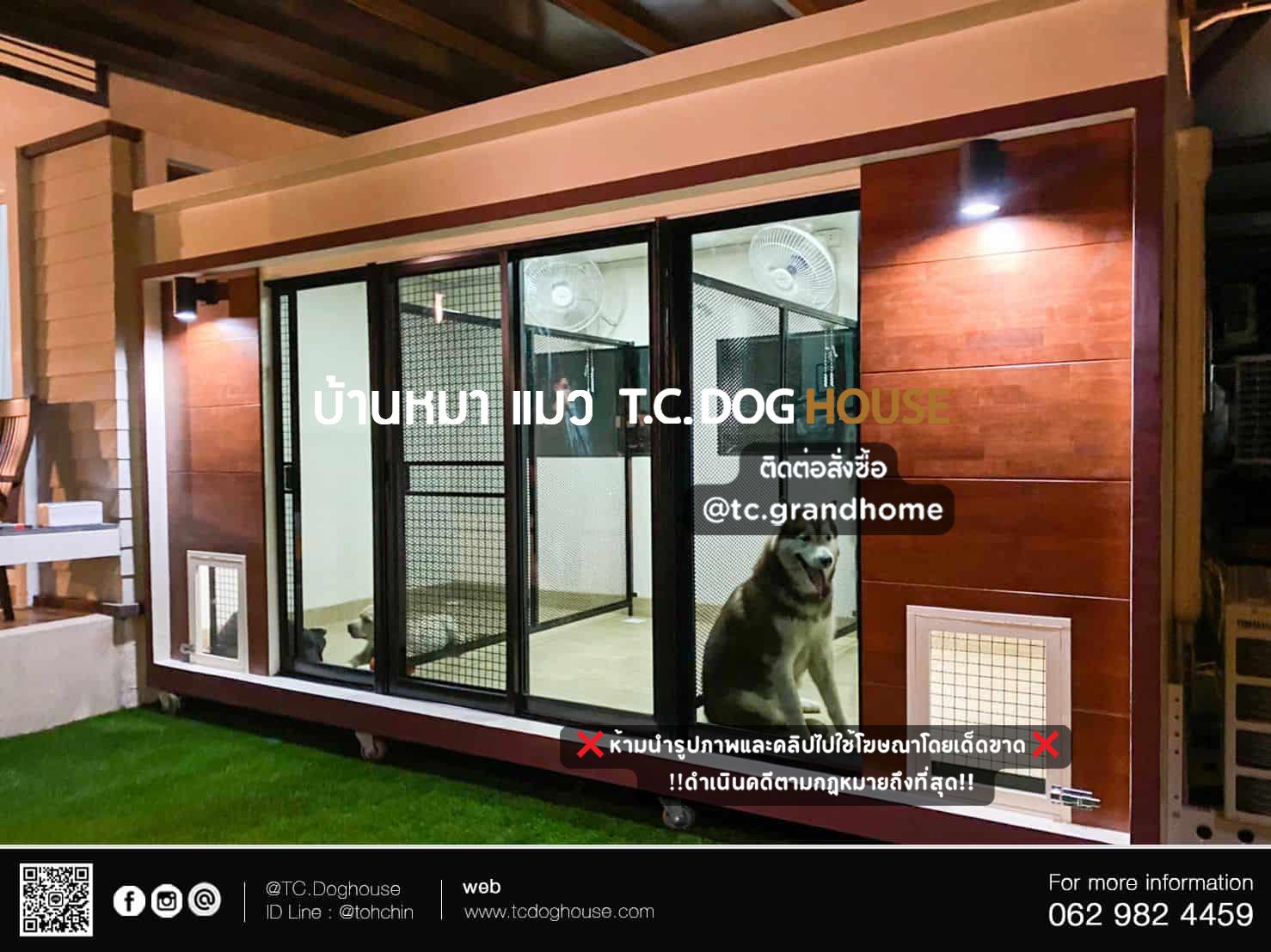 บ้านหมา บ้านแมว แบบ 25 คลาสสิคสไตล์ ขนาด 200x400x220cm. - Image 4