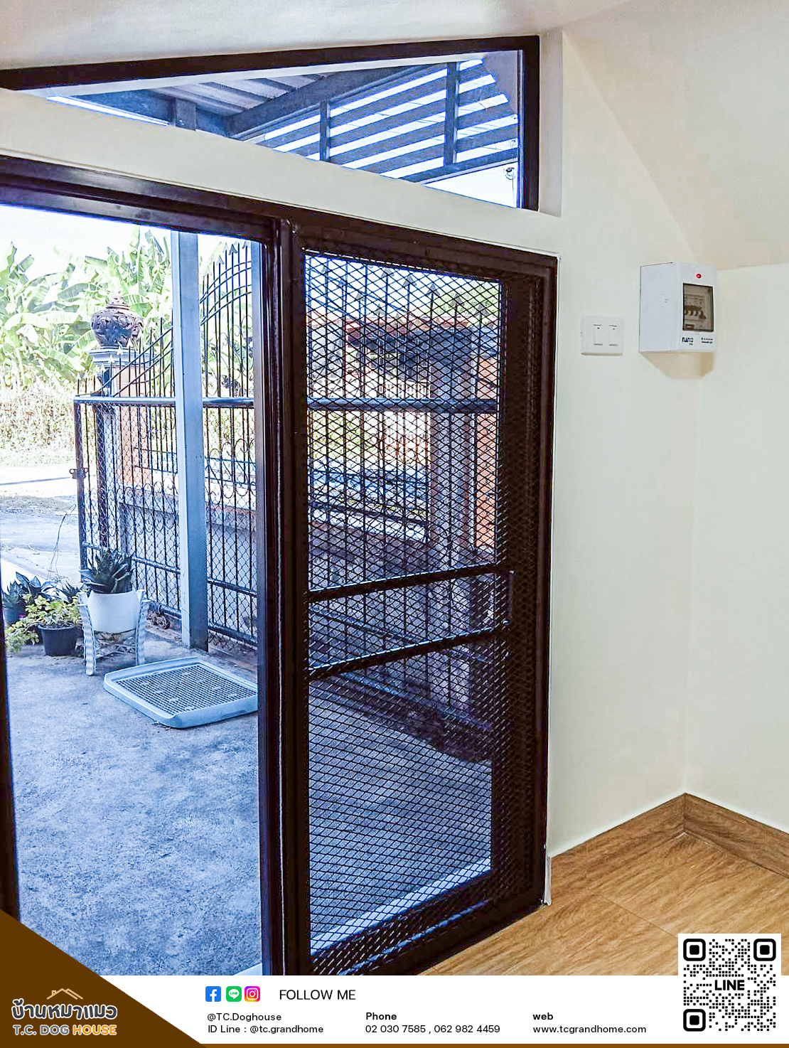 บ้านหมา บ้านแมว แบบ 11 นอร์ดิกสไตล์ ขนาด 150x170x180cm. - Image 7