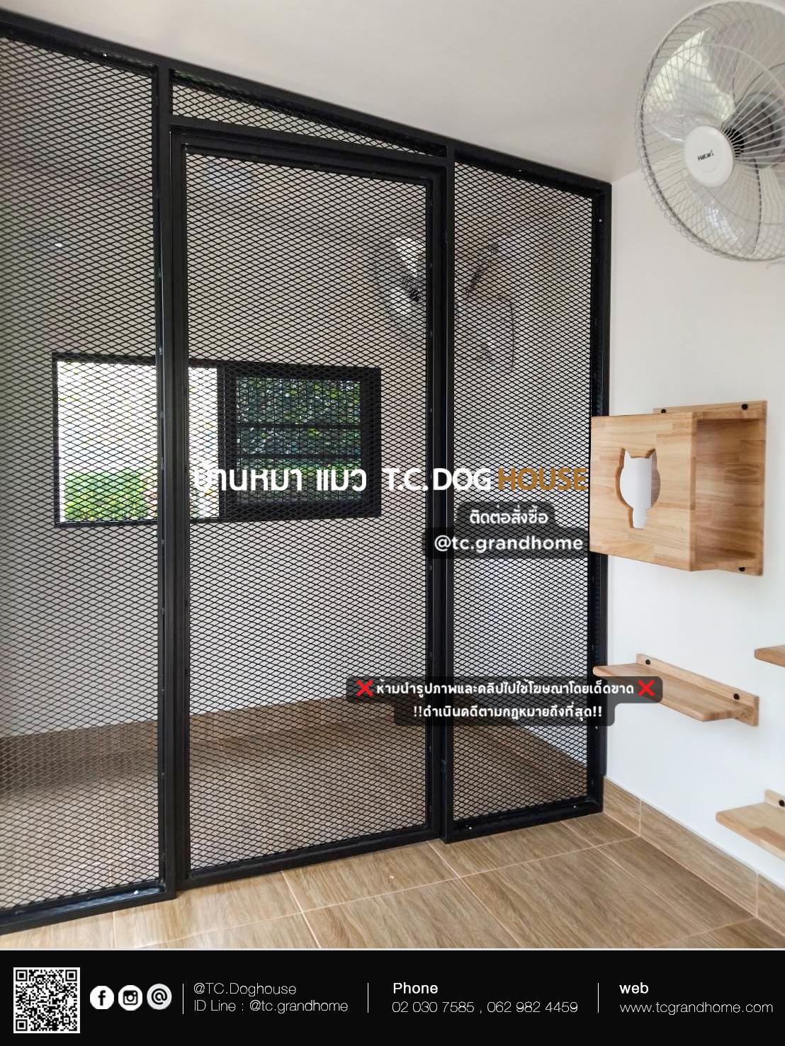 บ้านแมว บ้านแมว แบบ 6 โมเดิร์นสไตล์ ขนาด 200x300x230cm. - Image 7