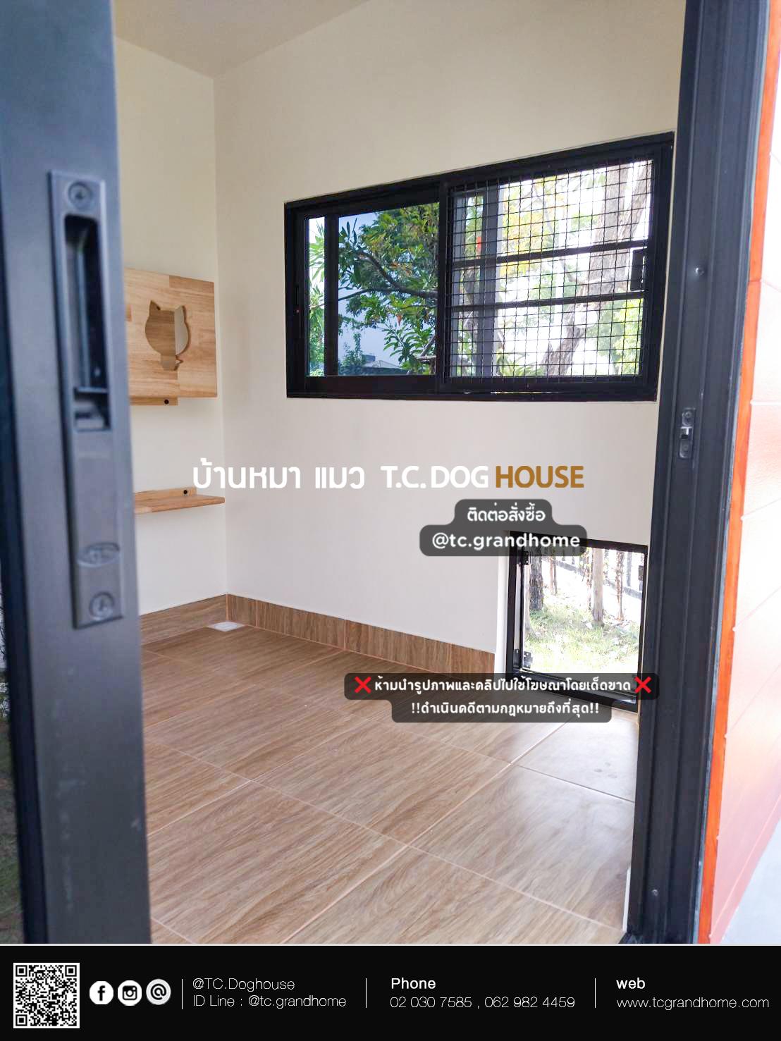 บ้านแมว บ้านแมว แบบ 6 โมเดิร์นสไตล์ ขนาด 200x300x230cm. - Image 10