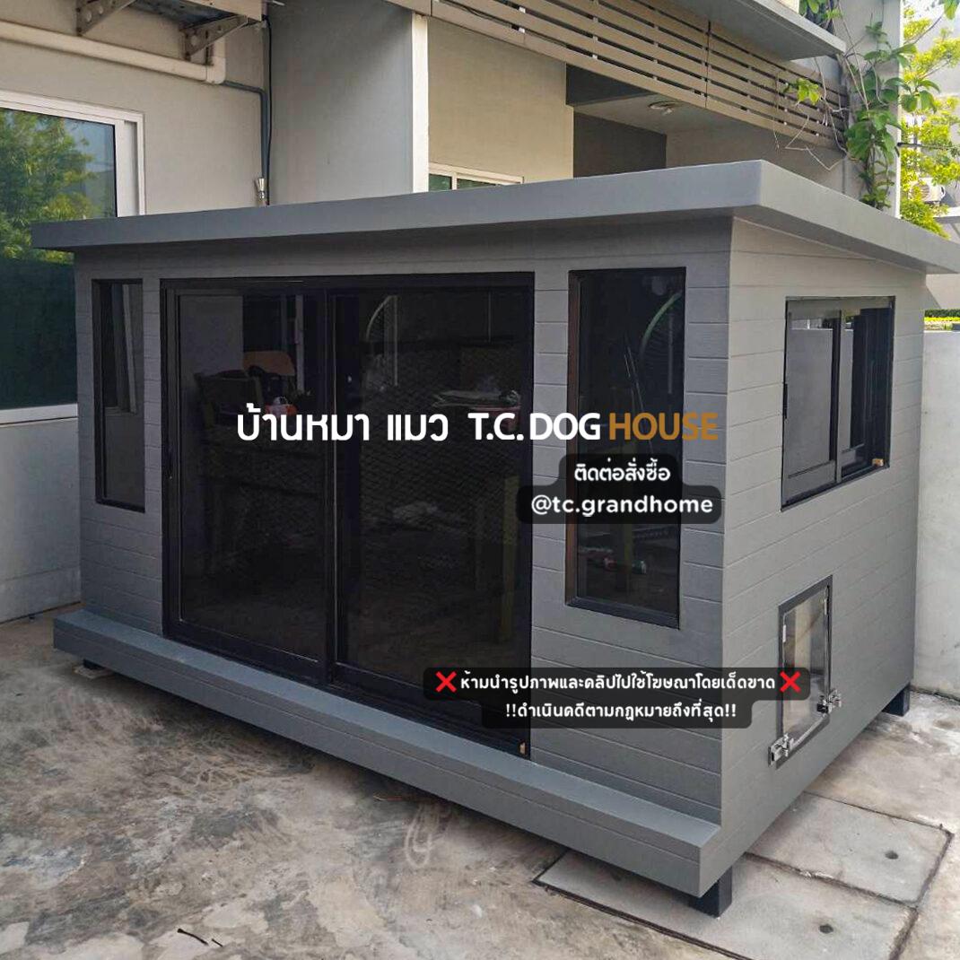 บ้านหมา บ้านแมว แบบ 27 คลาสสิคสไตล์ ขนาด 150x250x150cm.