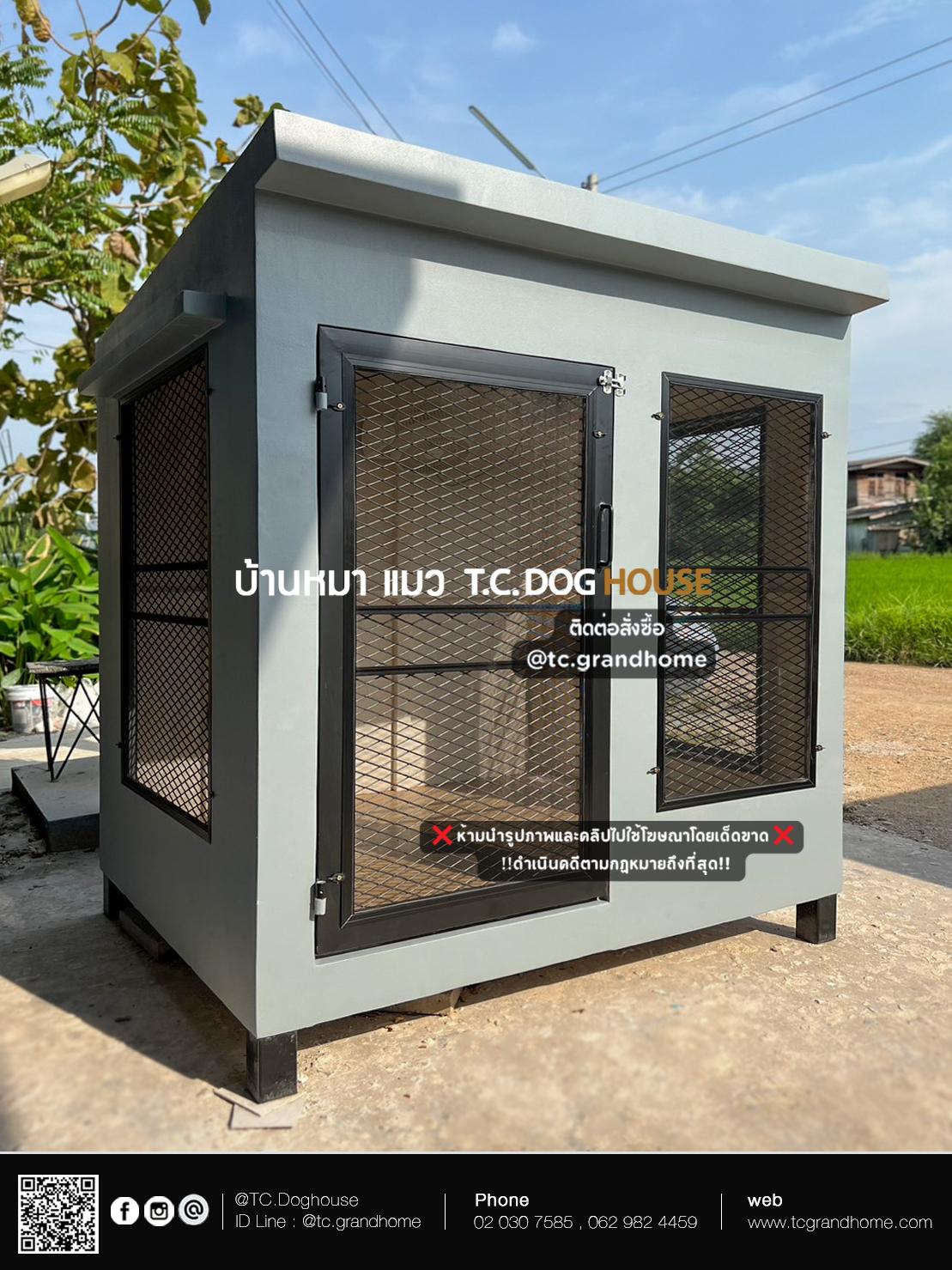 บ้านหมา บ้านแมว แบบ 14 โมเดิร์นสไตล์ ขนาด 120x150x160cm. - Image 3