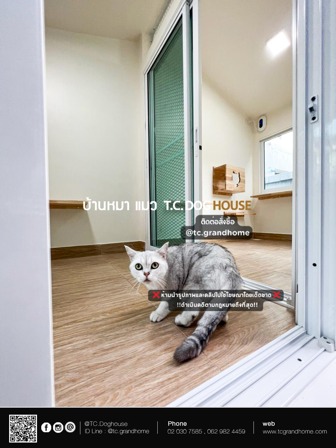 บ้านหมา บ้านแมว แบบ 11 นอร์ดิกสไตล์ ขนาด 170x400x240cm. - Image 14