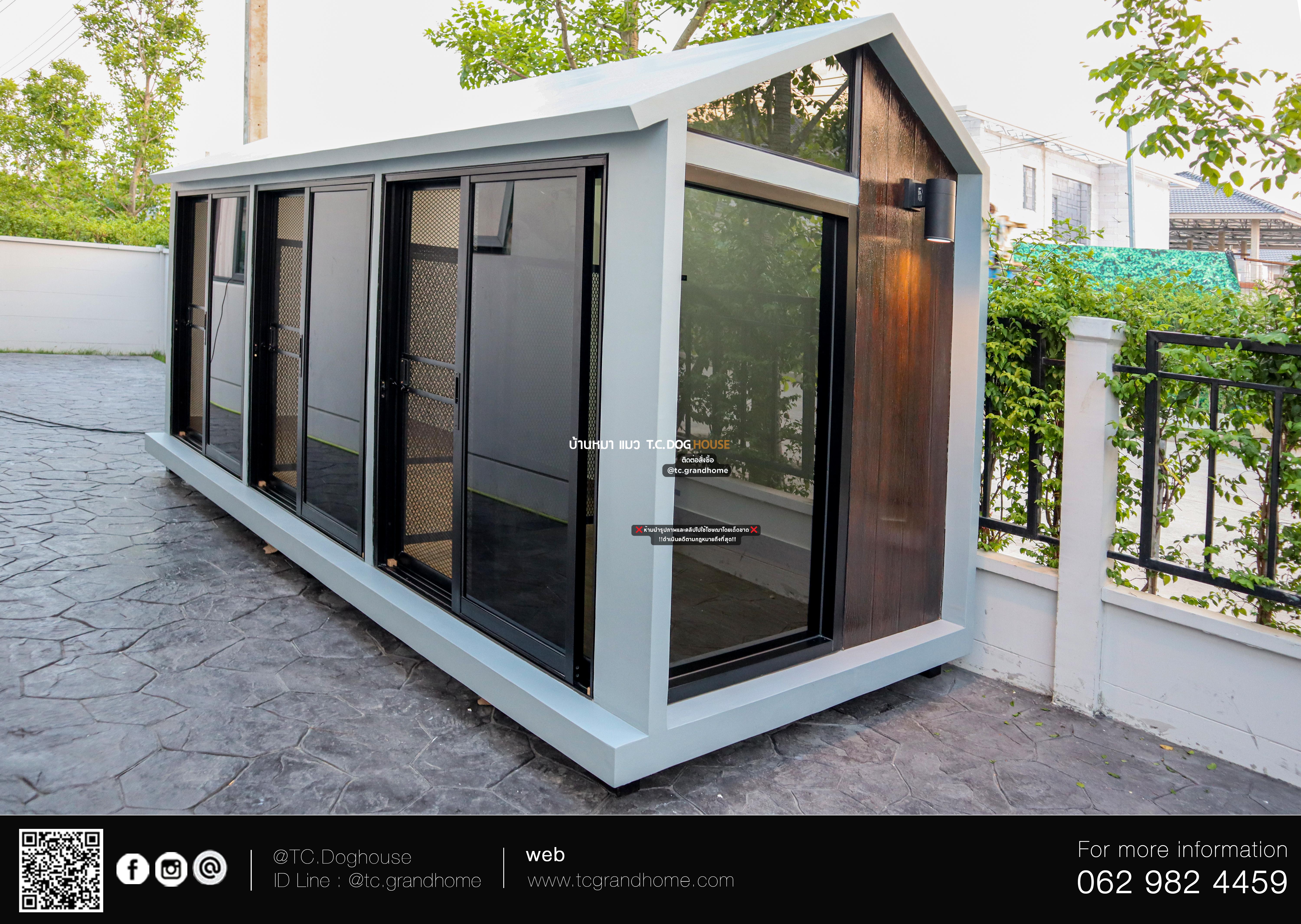 บ้านหมา บ้านแมว แบบ 11 นอร์ดิกสไตล์ ขนาด 150x400x220cm. - Image 3