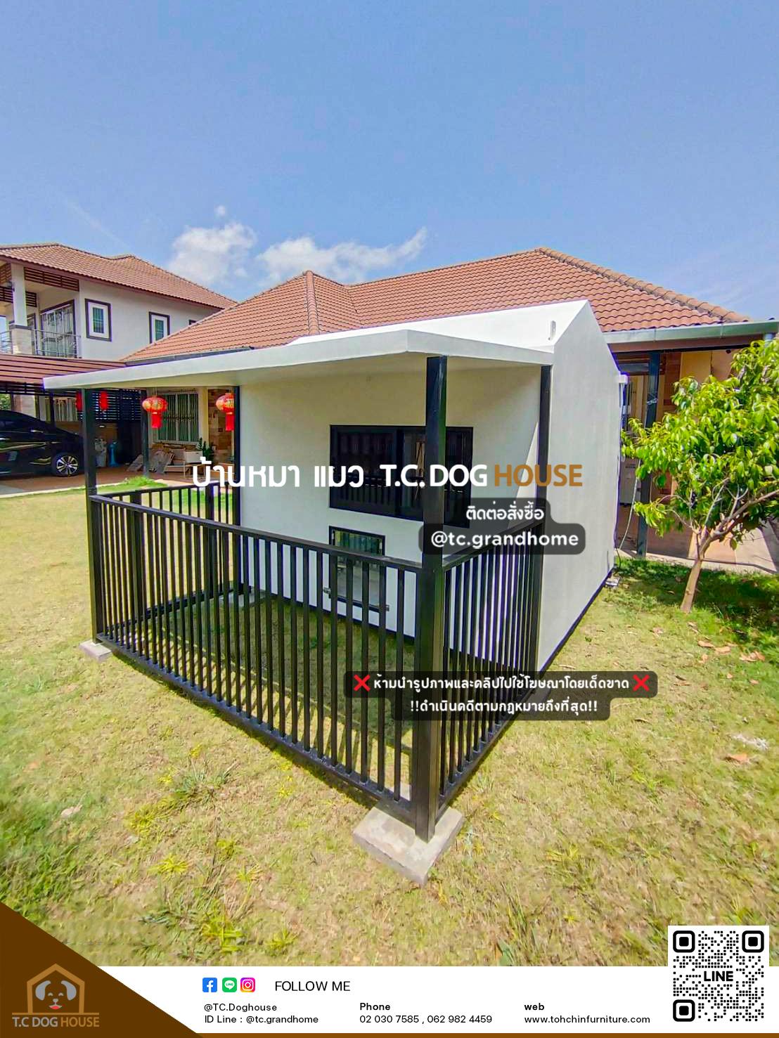 บ้านหมา บ้านแมว แบบ 11 นอร์ดิกสไตล์ ขนาด 260x370x220cm. - Image 5