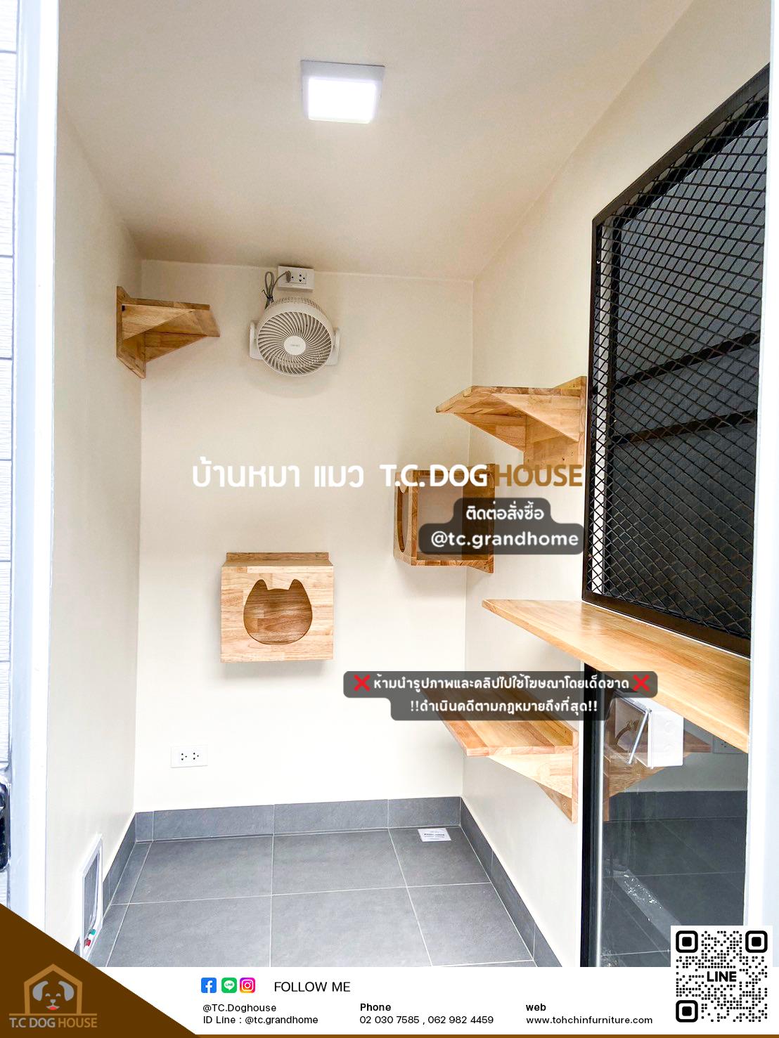 บ้านหมา บ้านแมว แบบ 18 คลาสสิคสไตล์ ขนาด 230x280x220cm. - Image 6