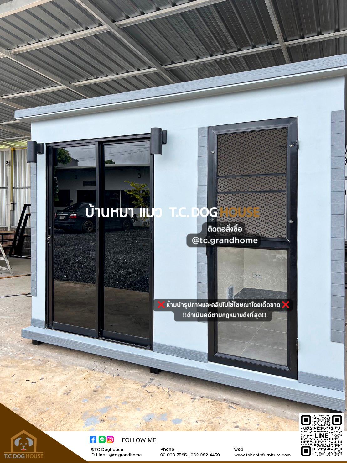 บ้านหมา บ้านแมว แบบ 18 คลาสสิคสไตล์ ขนาด 230x280x220cm. - Image 4