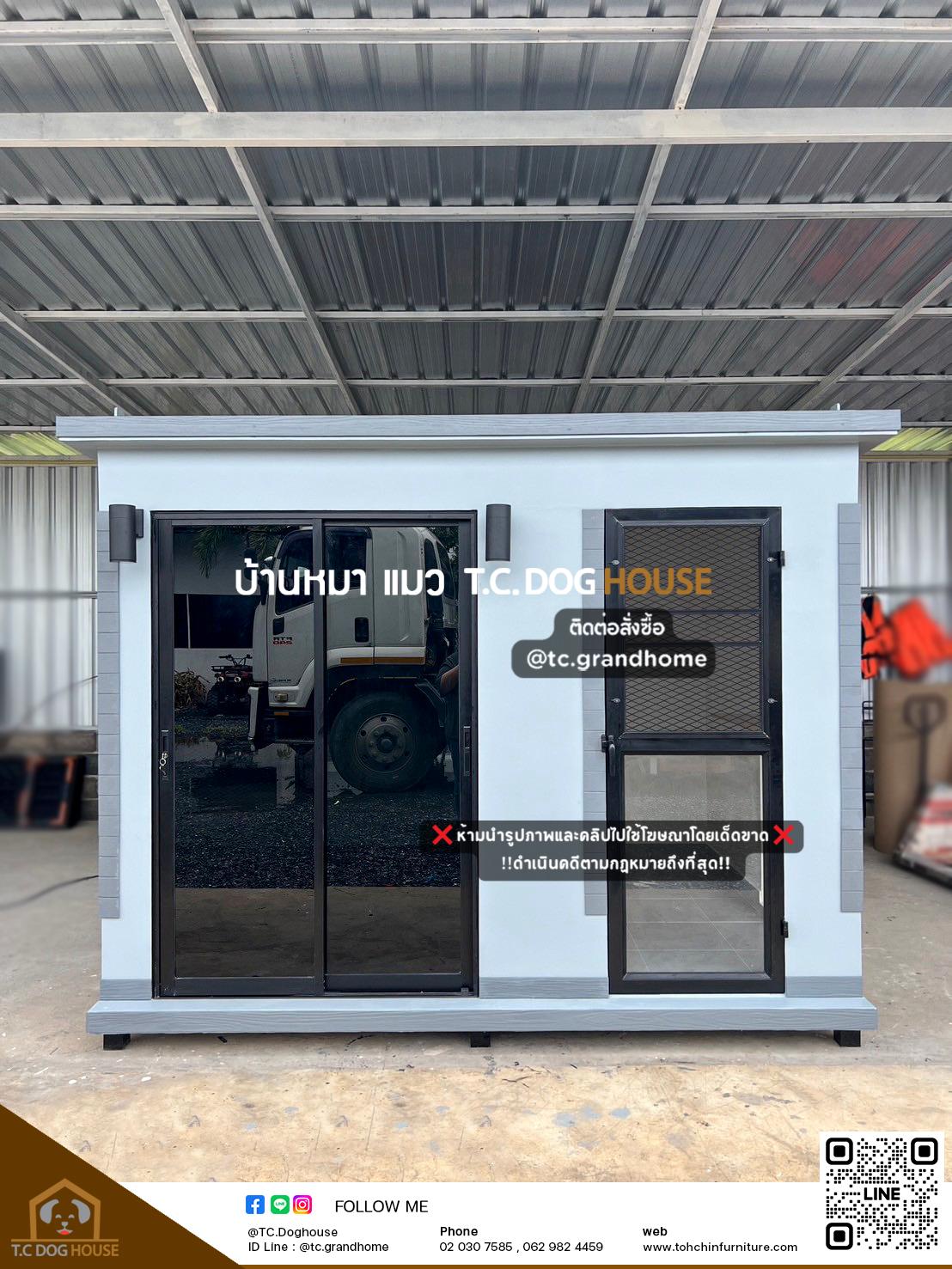 บ้านหมา บ้านแมว แบบ 18 คลาสสิคสไตล์ ขนาด 230x280x220cm. - Image 2