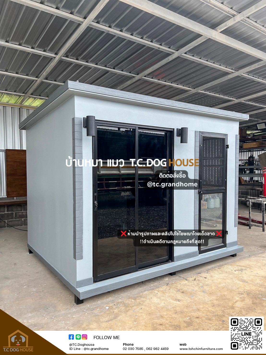 บ้านหมา บ้านแมว แบบ 18 คลาสสิคสไตล์ ขนาด 230x280x220cm. - Image 3