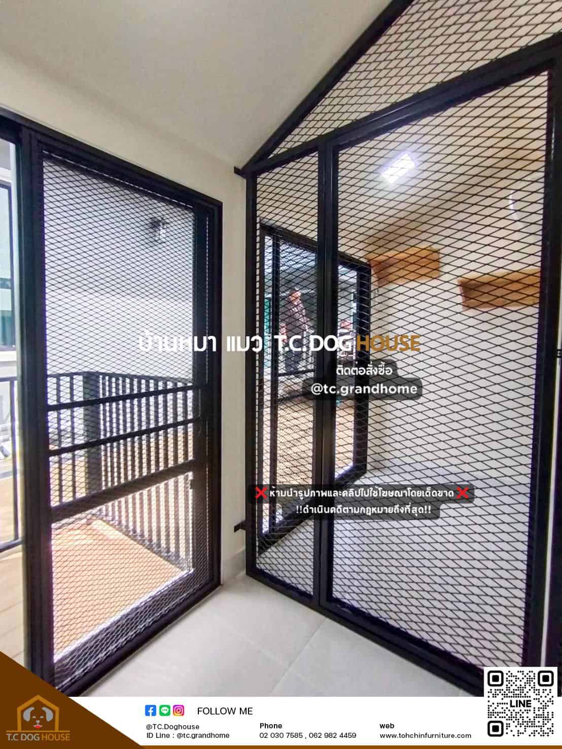 บ้านหมา บ้านแมว แบบ 11 นอร์ดิกสไตล์ ขนาด 150x300x220cm. - Image 7