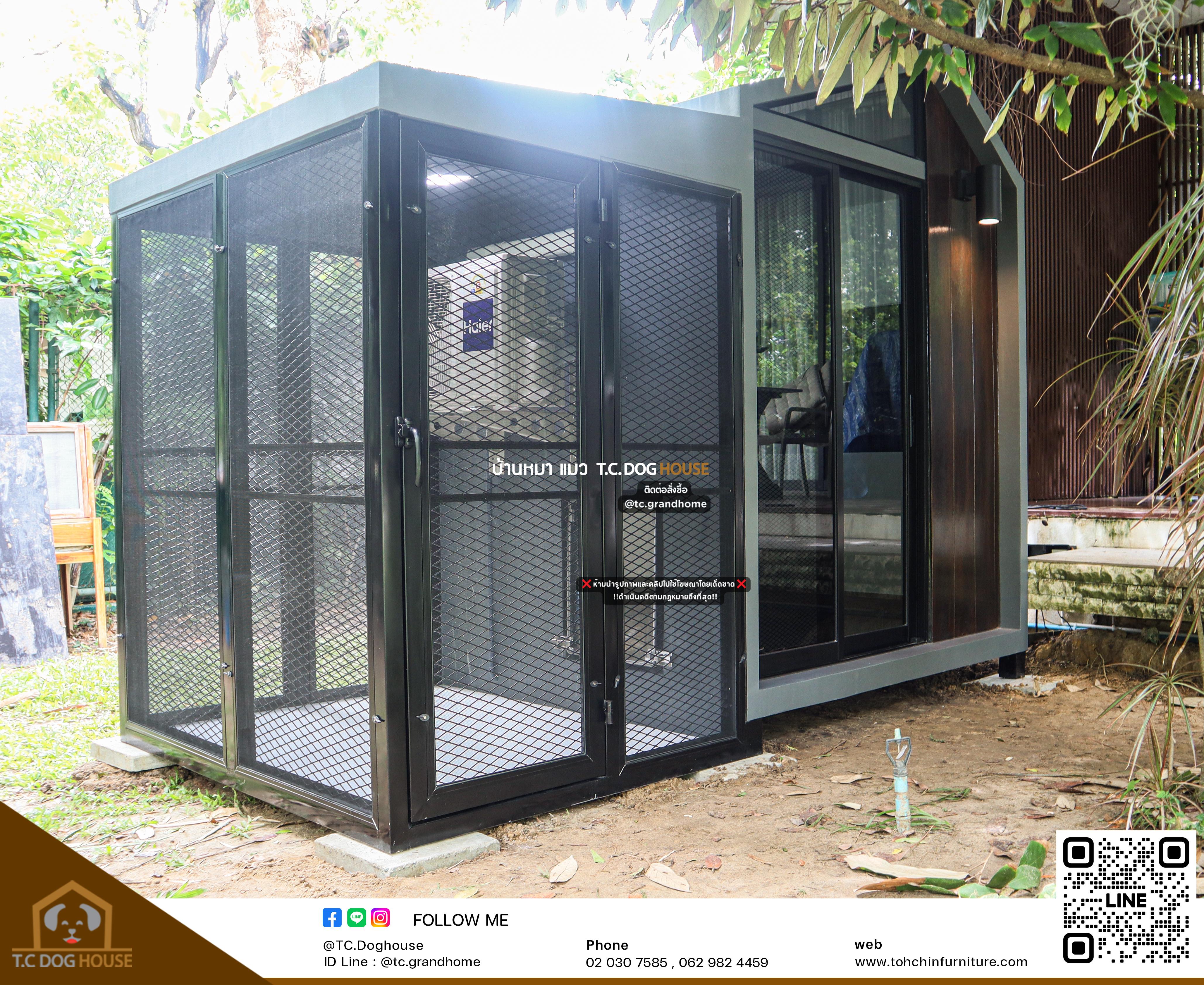 บ้านหมา บ้านแมว แบบ 11 นอร์ดิกสไตล์ ขนาด 150x290x220cm. - Image 2