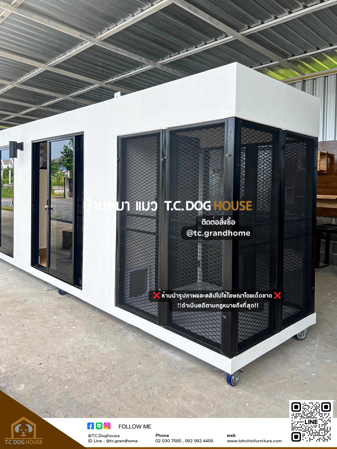 บ้านหมา บ้านแมวแบบ 18 คลาสสิคสไตล์ ขนาด 110x680x180cm. - Image 6