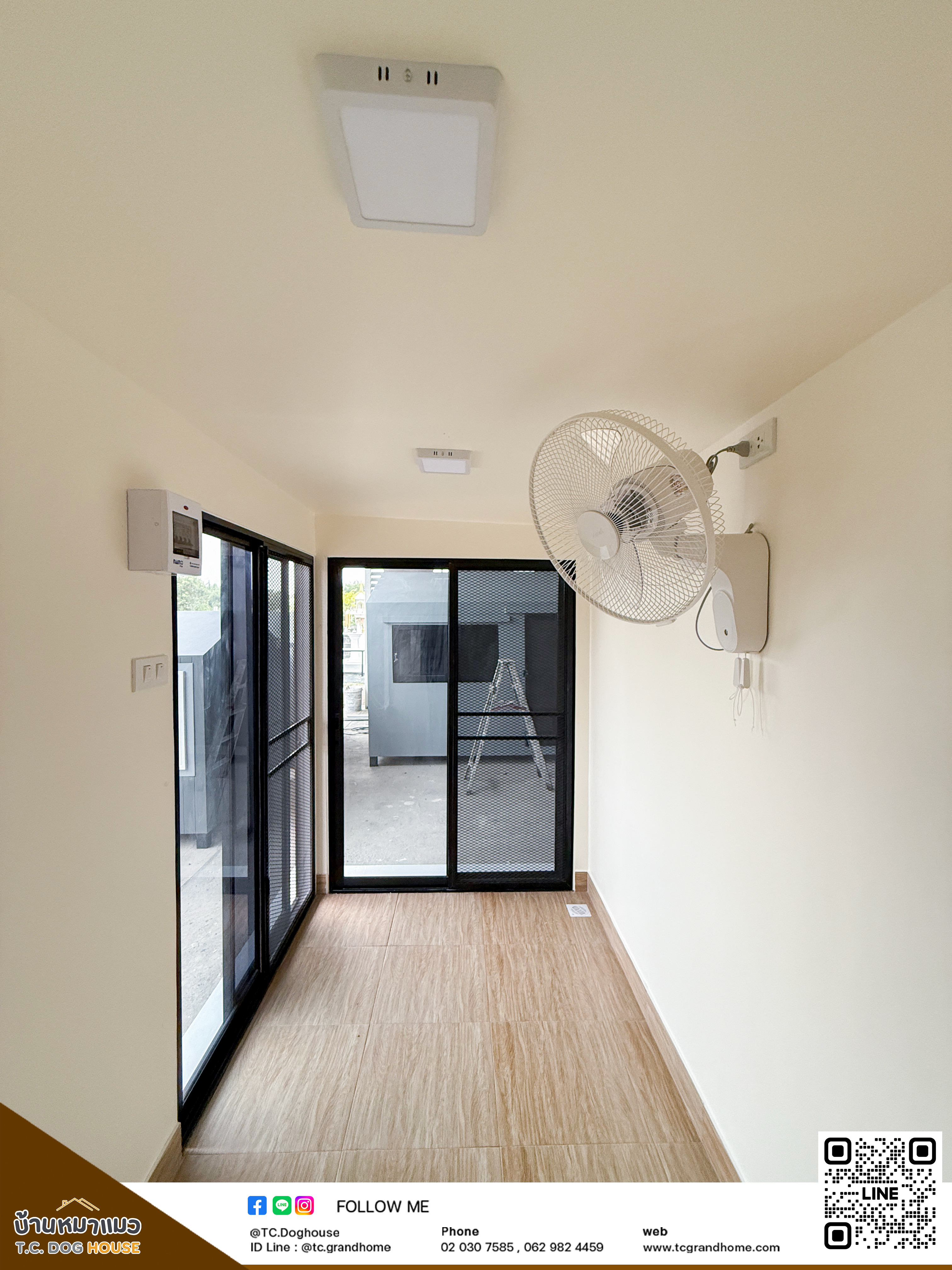 บ้านหมา บ้านแมว แบบ 44 โมเดิร์นสไตล์ ขนาด 150x300x200cm. - Image 4