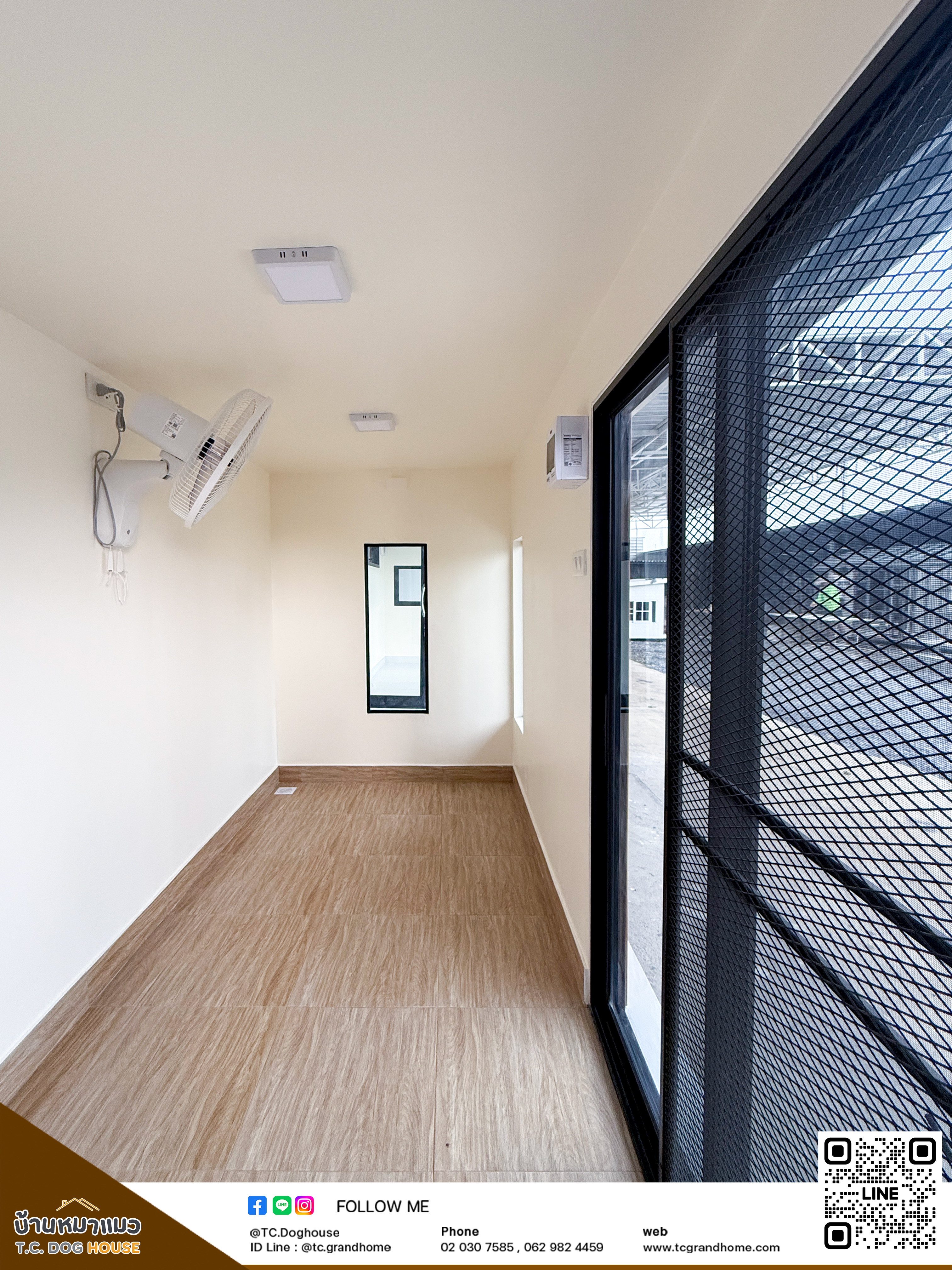 บ้านหมา บ้านแมว แบบ 44 โมเดิร์นสไตล์ ขนาด 150x300x200cm. - Image 5