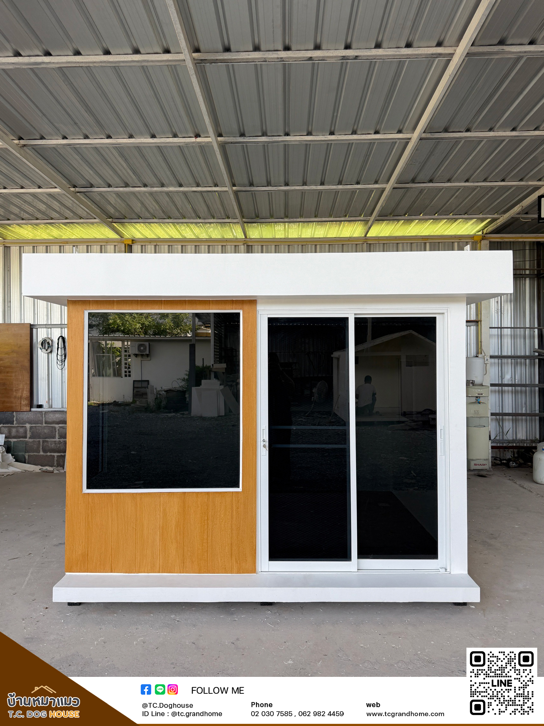 บ้านหมา บ้านแมว แบบ 46 โมเดิร์นสไตล์ ขนาด 150x250x200cm. - Image 2