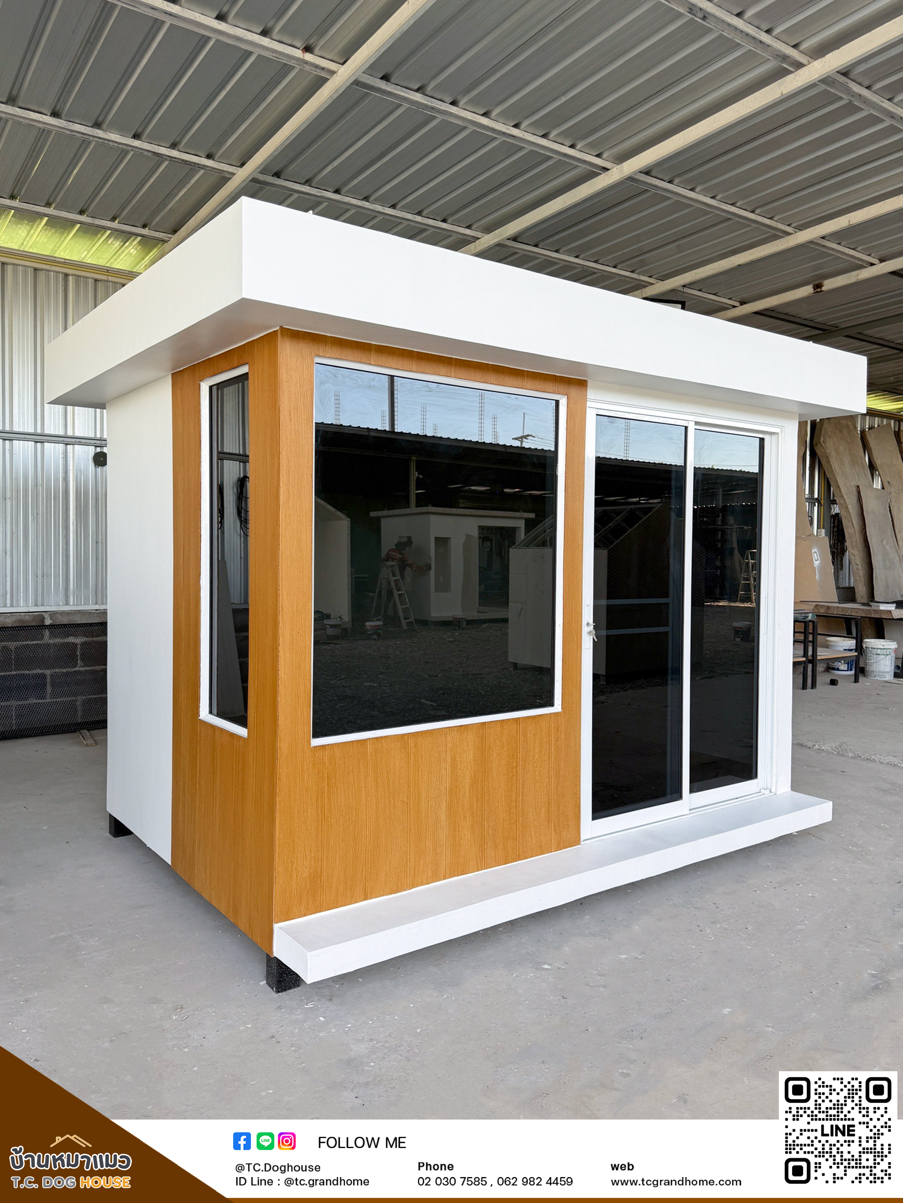 บ้านหมา บ้านแมว แบบ 46 โมเดิร์นสไตล์ ขนาด 150x250x200cm.