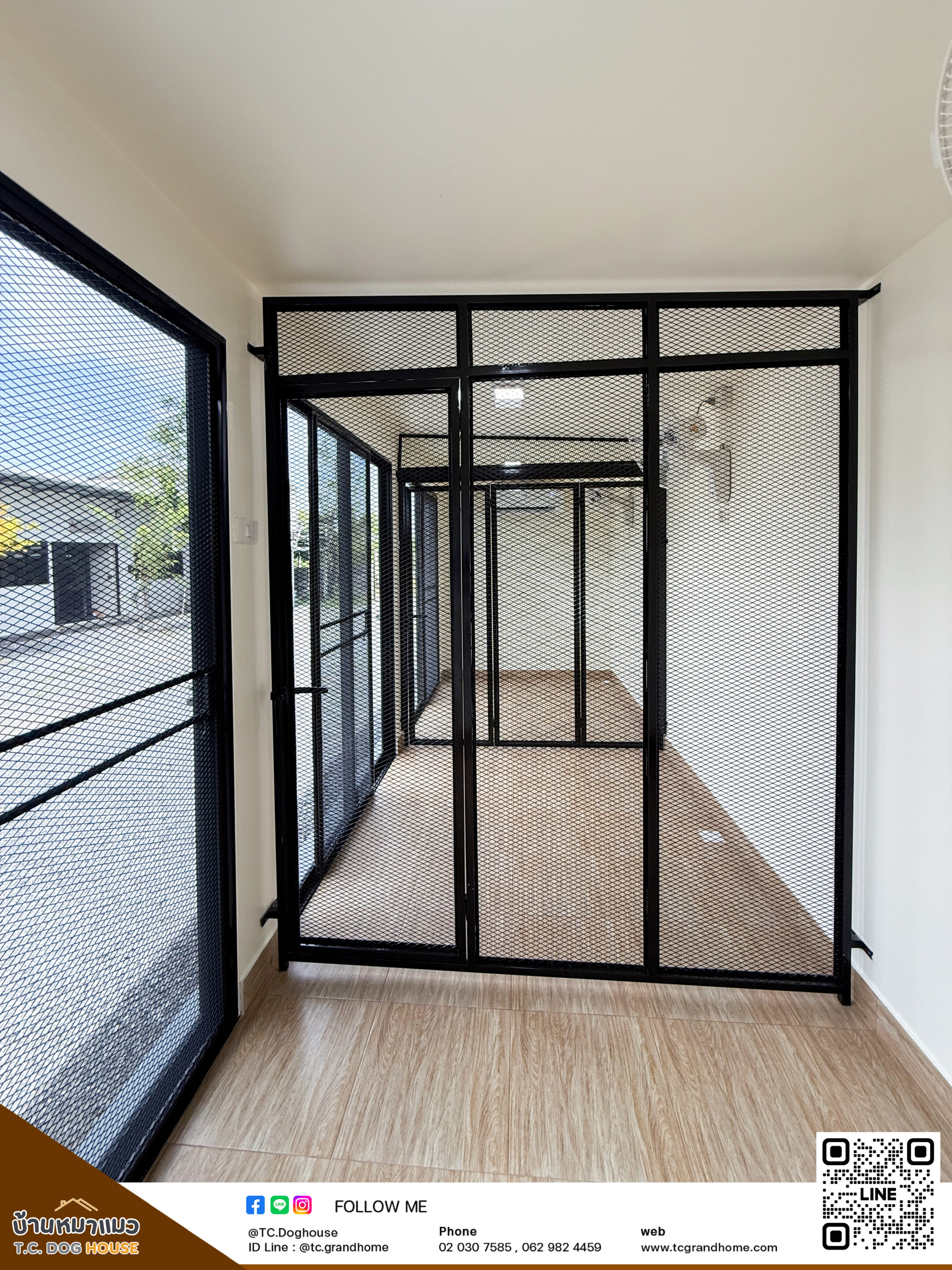 บ้านหมา บ้านแมว แบบ 3 โมเดิร์นสไตล์ ขนาด 200x600x240cm. - Image 8