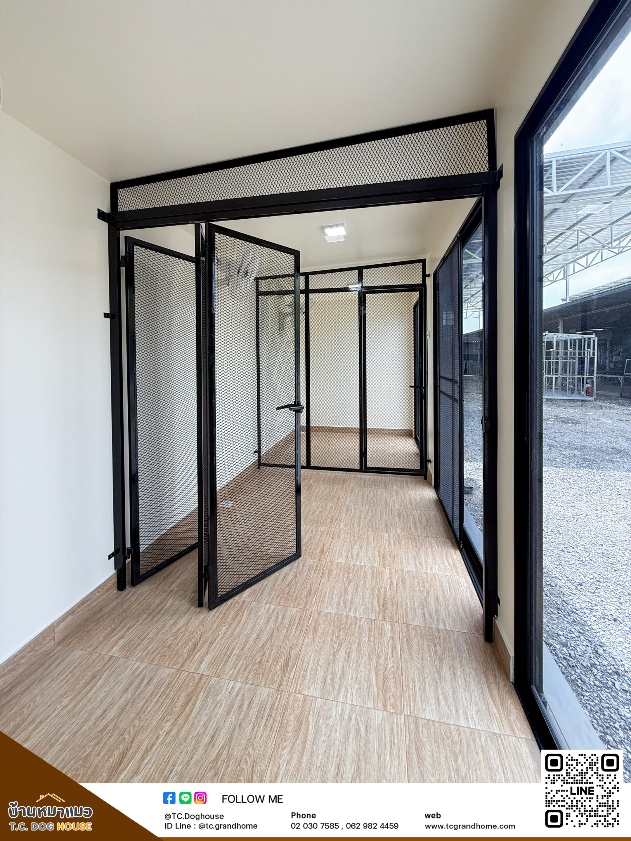 บ้านหมา บ้านแมว แบบ 3 โมเดิร์นสไตล์ ขนาด 200x600x240cm. - Image 7