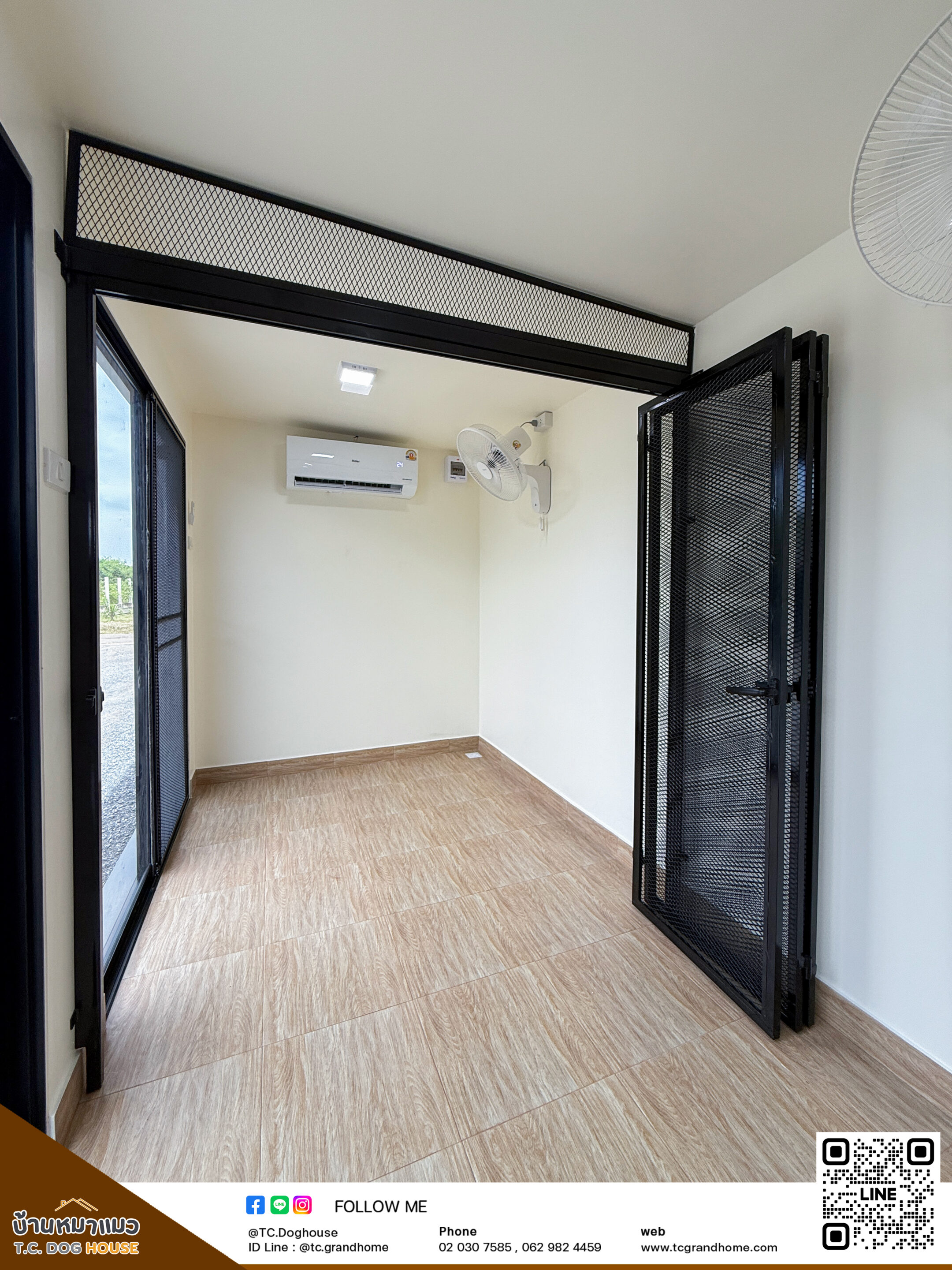 บ้านหมา บ้านแมว แบบ 3 โมเดิร์นสไตล์ ขนาด 200x600x240cm. - Image 6