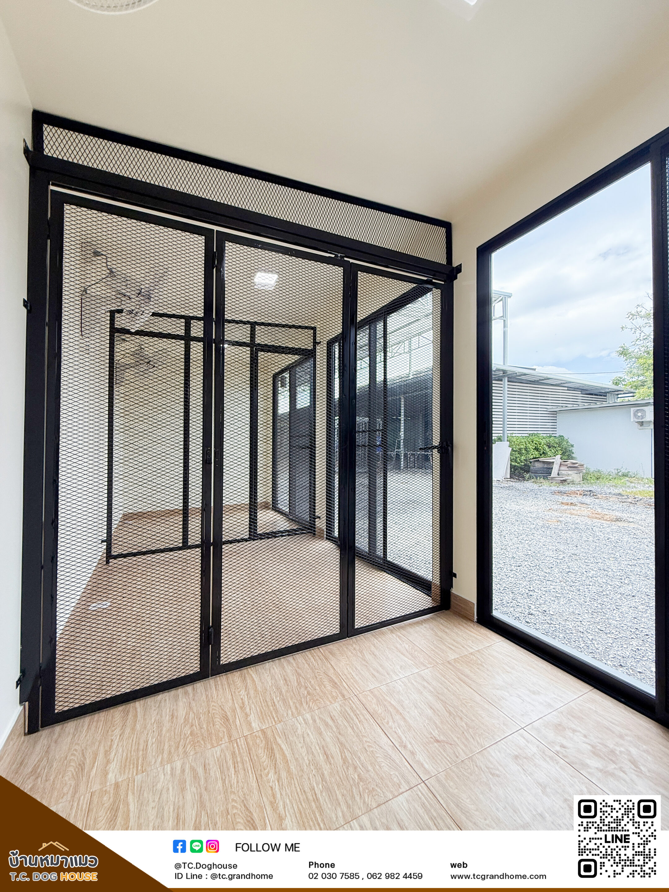 บ้านหมา บ้านแมว แบบ 3 โมเดิร์นสไตล์ ขนาด 200x600x240cm. - Image 5