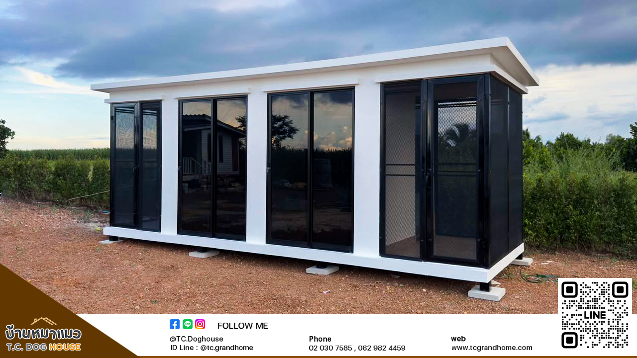 บ้านหมา บ้านแมว แบบ 18 คลาสสิคสไตล์ ขนาด 200x600x240cm. - Image 4