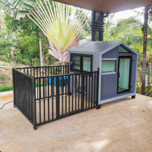 บ้านหมา บ้านแมว แบบ 2 นอร์ดิกสไตล์ ขนาด 120x150x150cm.(GREY)