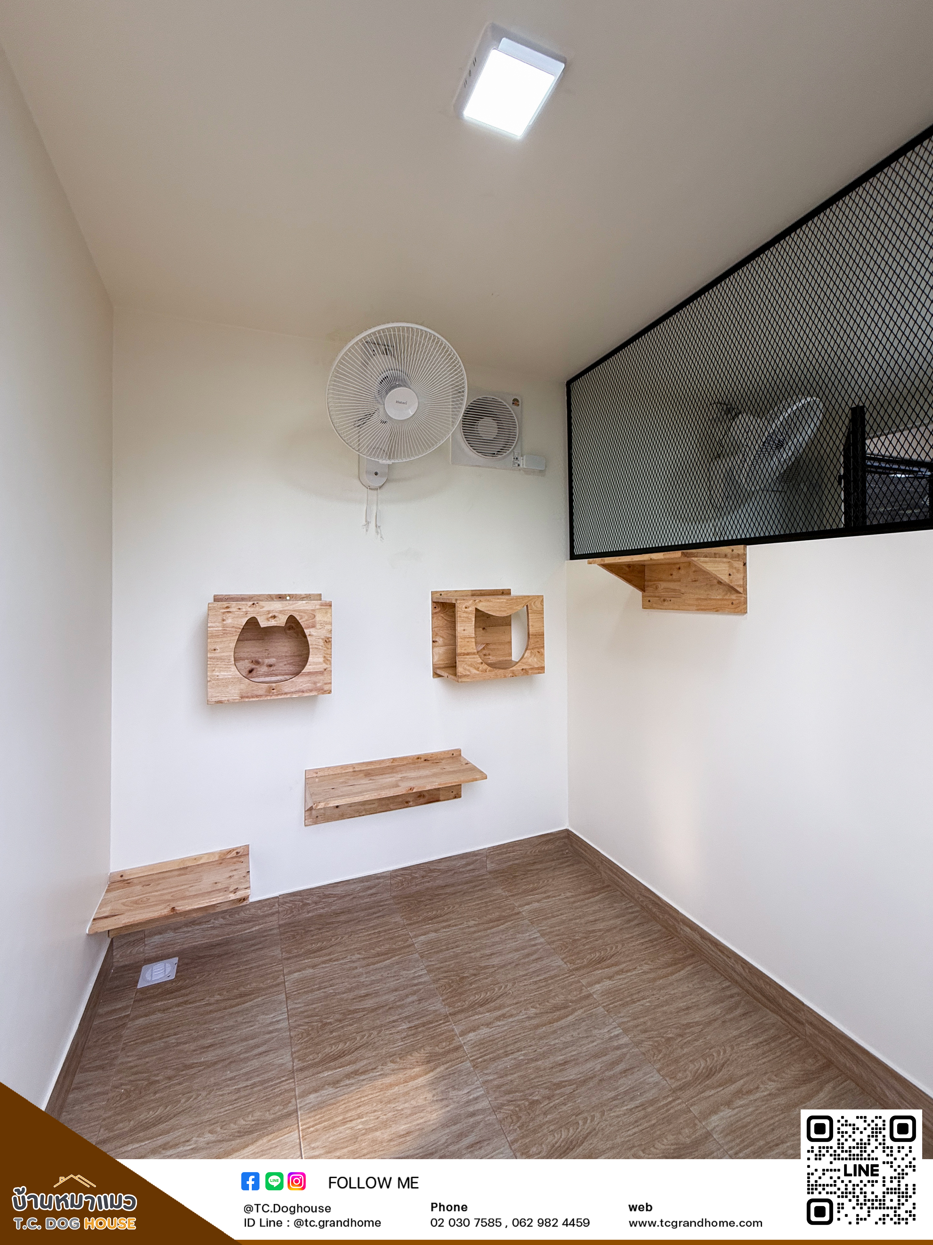 บ้านหมา บ้านแมว แบบ 18 คลาสสิคสไตล์ ขนาด 200x600x240cm. - Image 5