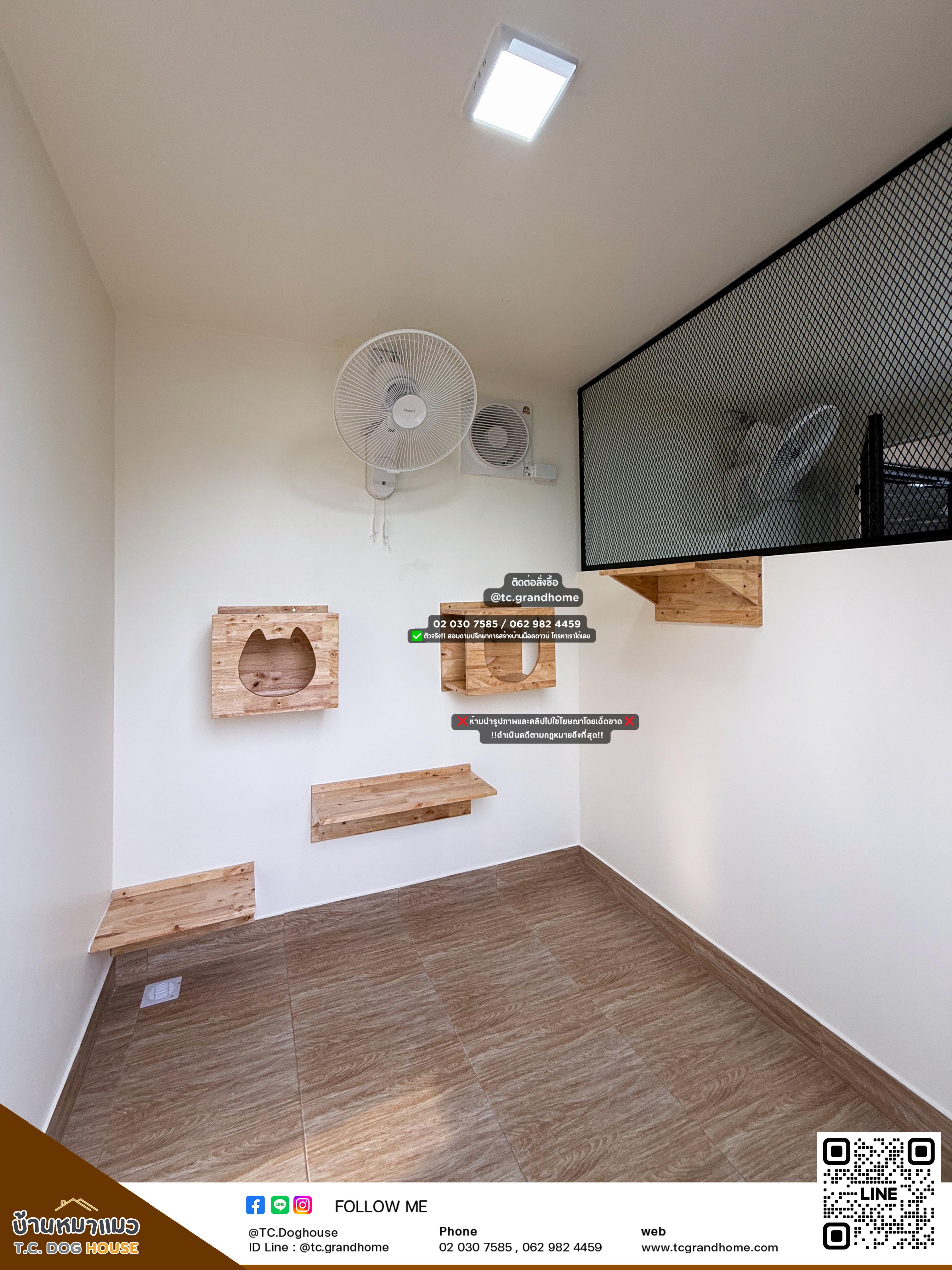 บ้านหมา บ้านแมว แบบ 18 คลาสสิคสไตล์ ขนาด 200x600x240cm. - Image 5