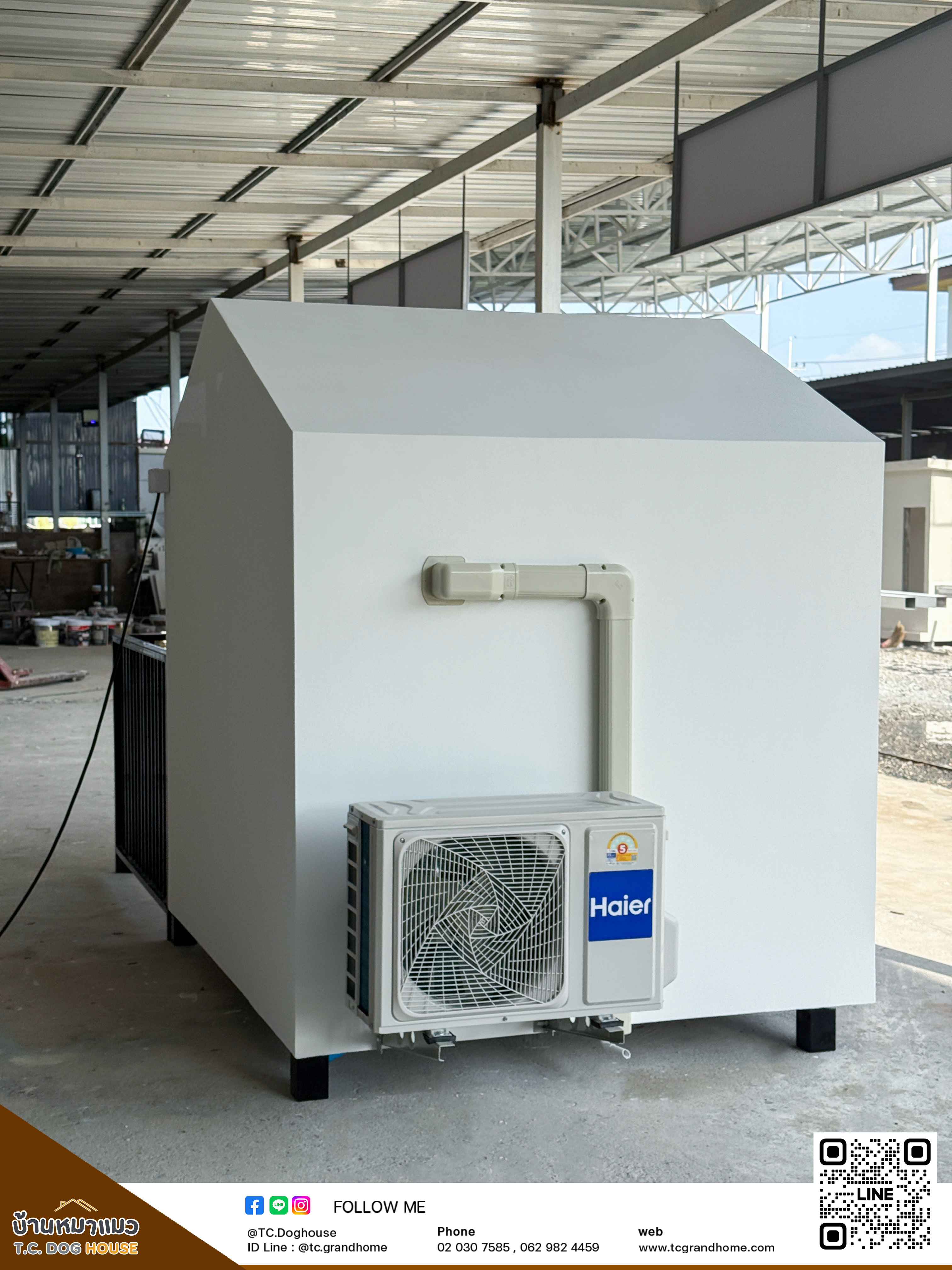 บ้านหมา บ้านแมว แบบ 5 โมเดิร์นสไตล์ ขนาด 150x170x180cm. - Image 5
