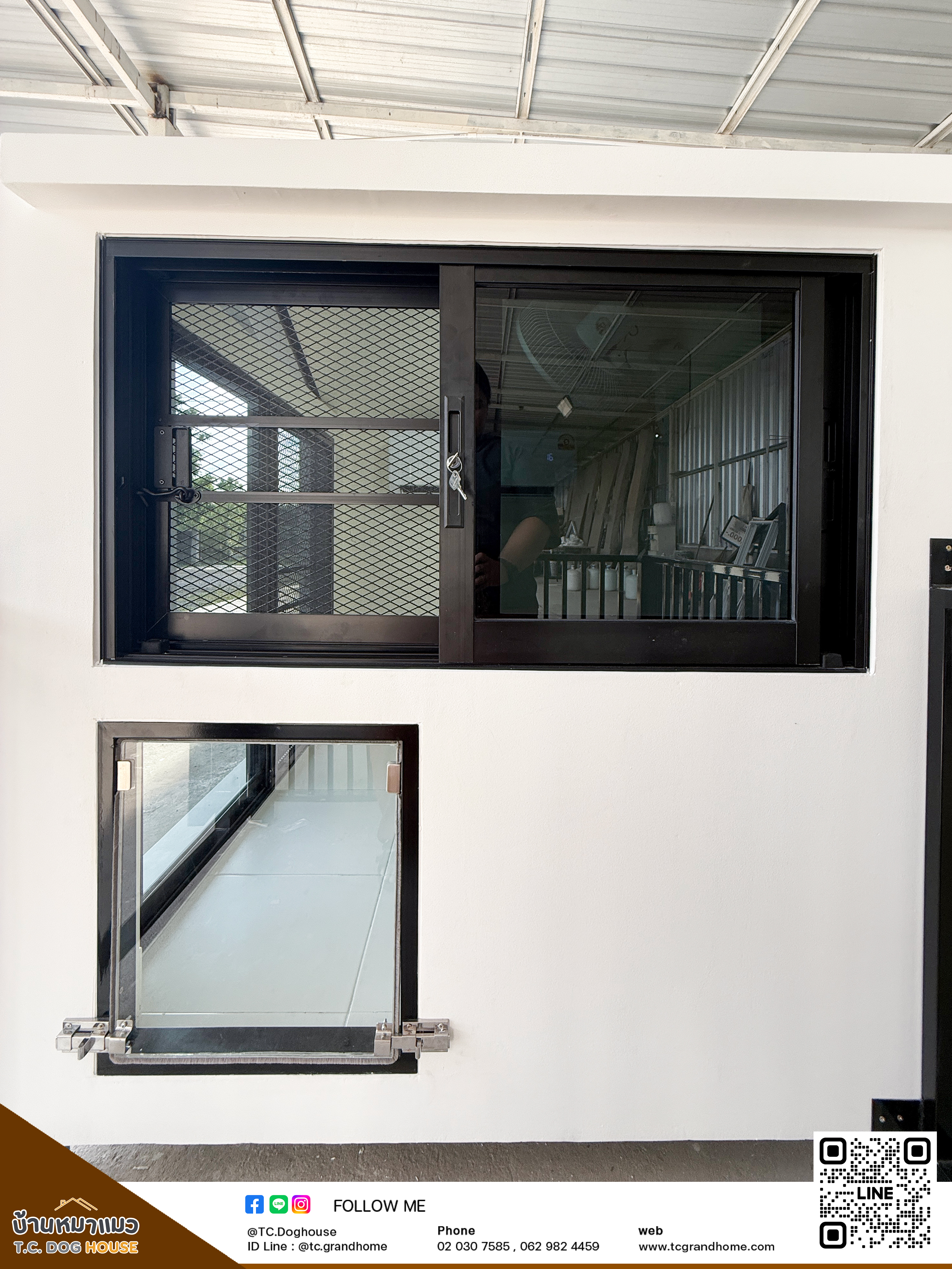 บ้านหมา บ้านแมว แบบ 5 โมเดิร์นสไตล์ ขนาด 150x170x180cm. - Image 6