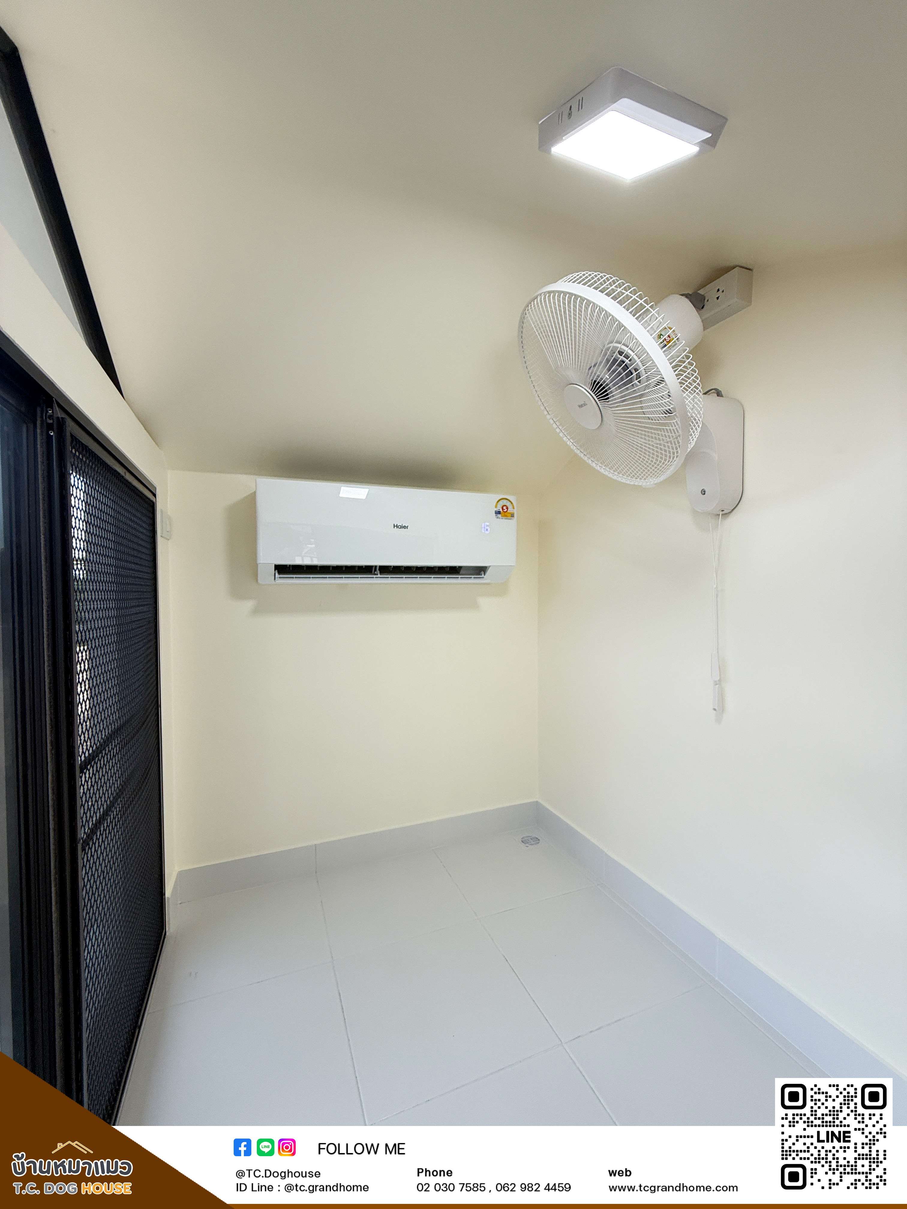 บ้านหมา บ้านแมว แบบ 5 โมเดิร์นสไตล์ ขนาด 150x170x180cm. - Image 8