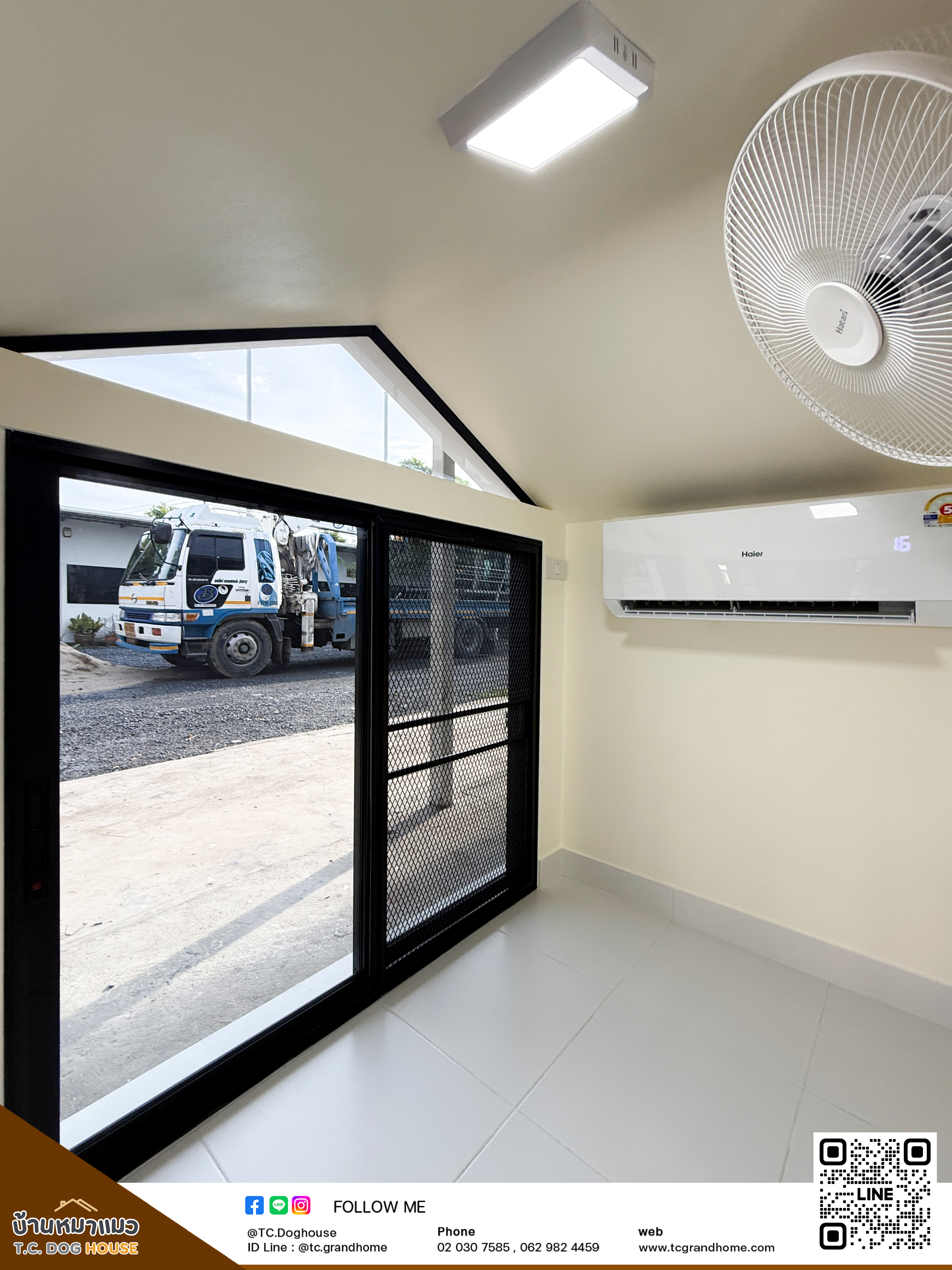 บ้านหมา บ้านแมว แบบ 5 โมเดิร์นสไตล์ ขนาด 150x170x180cm. - Image 7