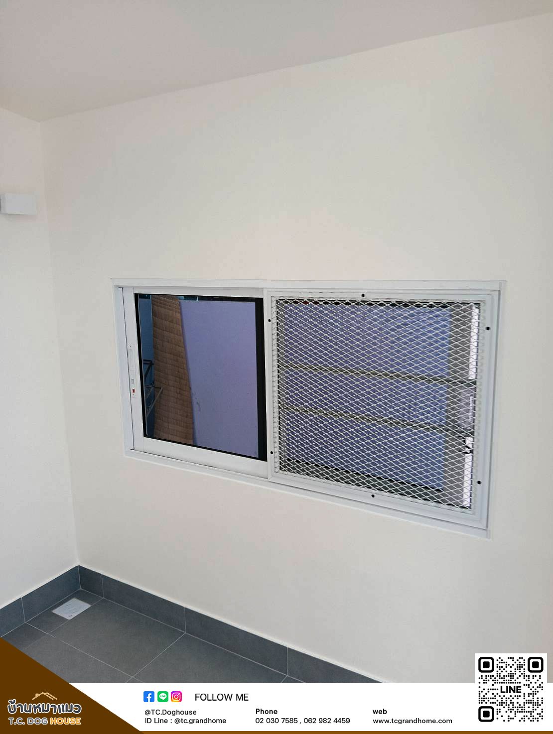 บ้านหมา บ้านแมว แบบ 11 นอร์ดิกสไตล์ ขนาด 200x400x240cm. - Image 6