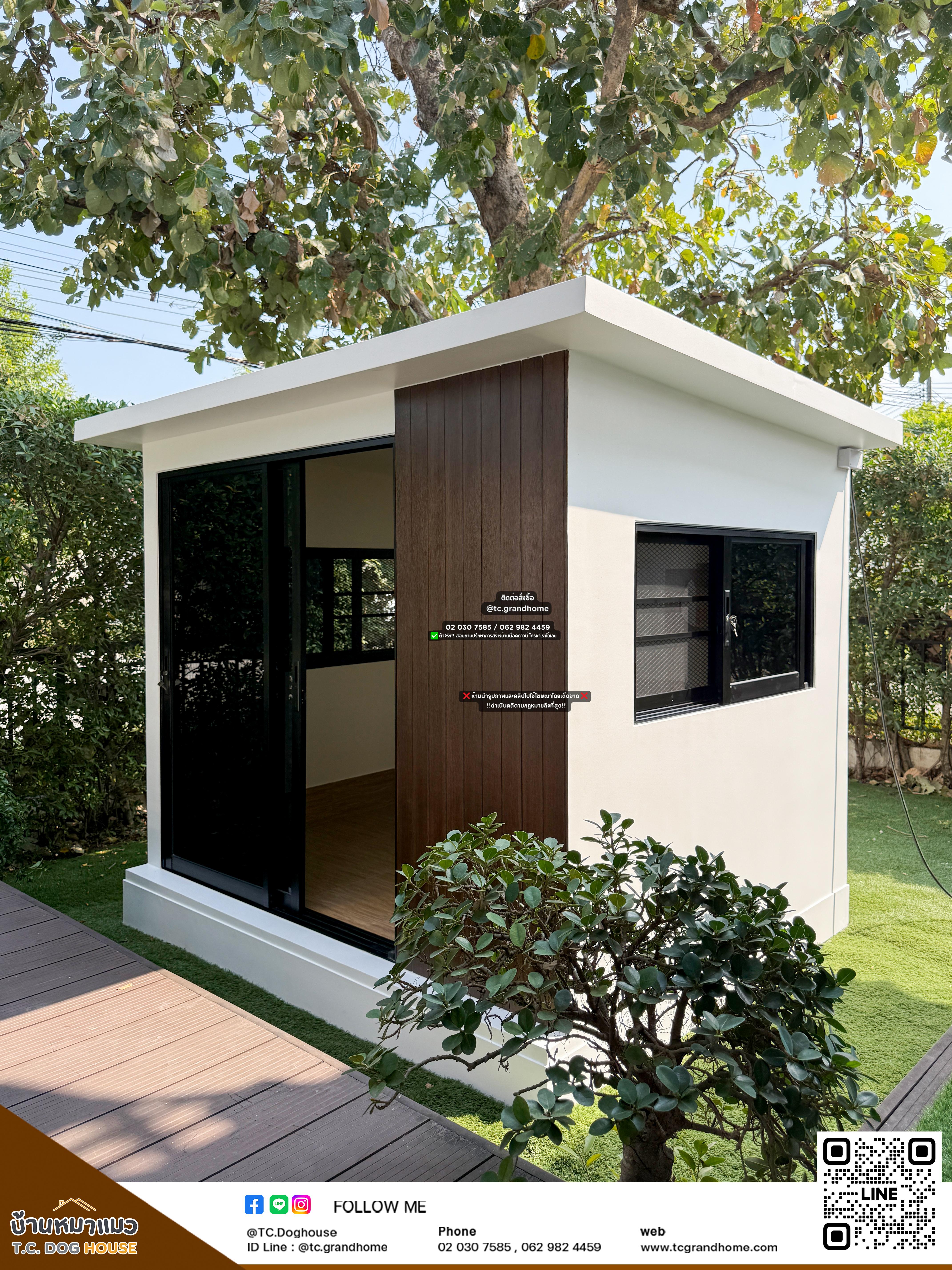 บ้านหมา บ้านแมว แบบ 6 โมเดิร์นสไตล์ ขนาด 180x230x200cm. - Image 5