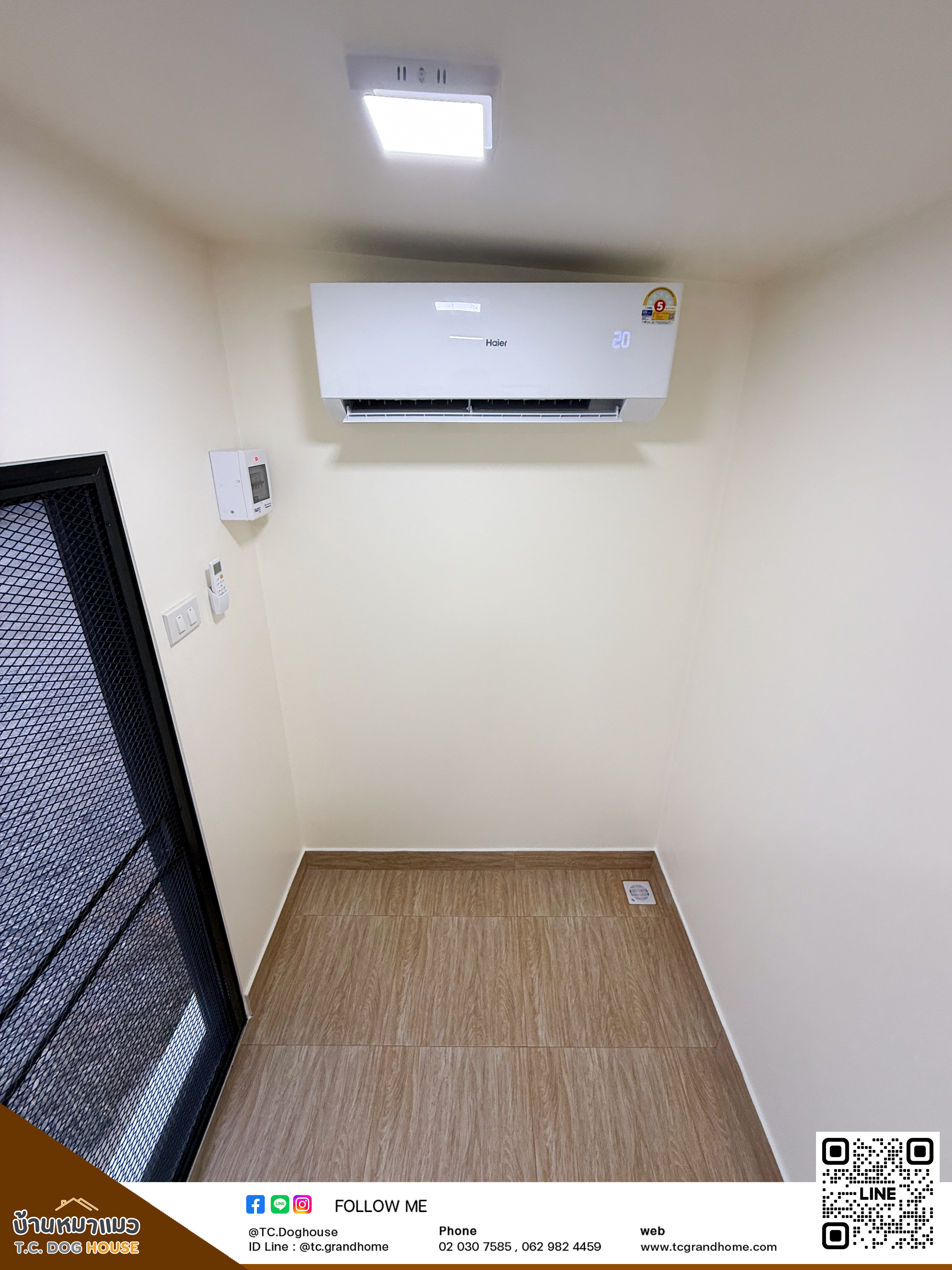 บ้านหมา บ้านแมว แบบ 19 คลาสสิคสไตล์ ขนาด 150x300x220cm. - Image 9