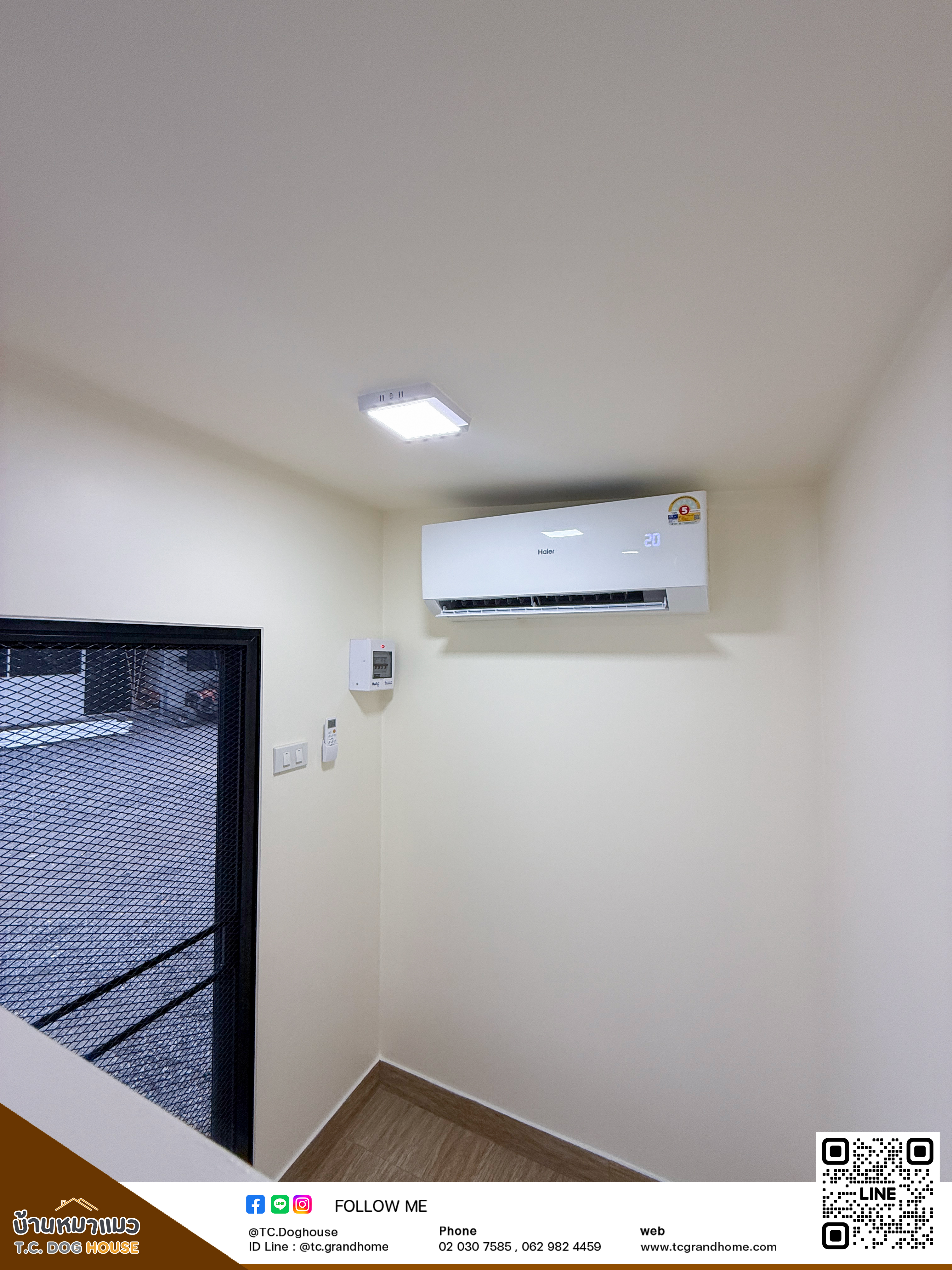 บ้านหมา บ้านแมว แบบ 19 คลาสสิคสไตล์ ขนาด 150x300x220cm. - Image 7