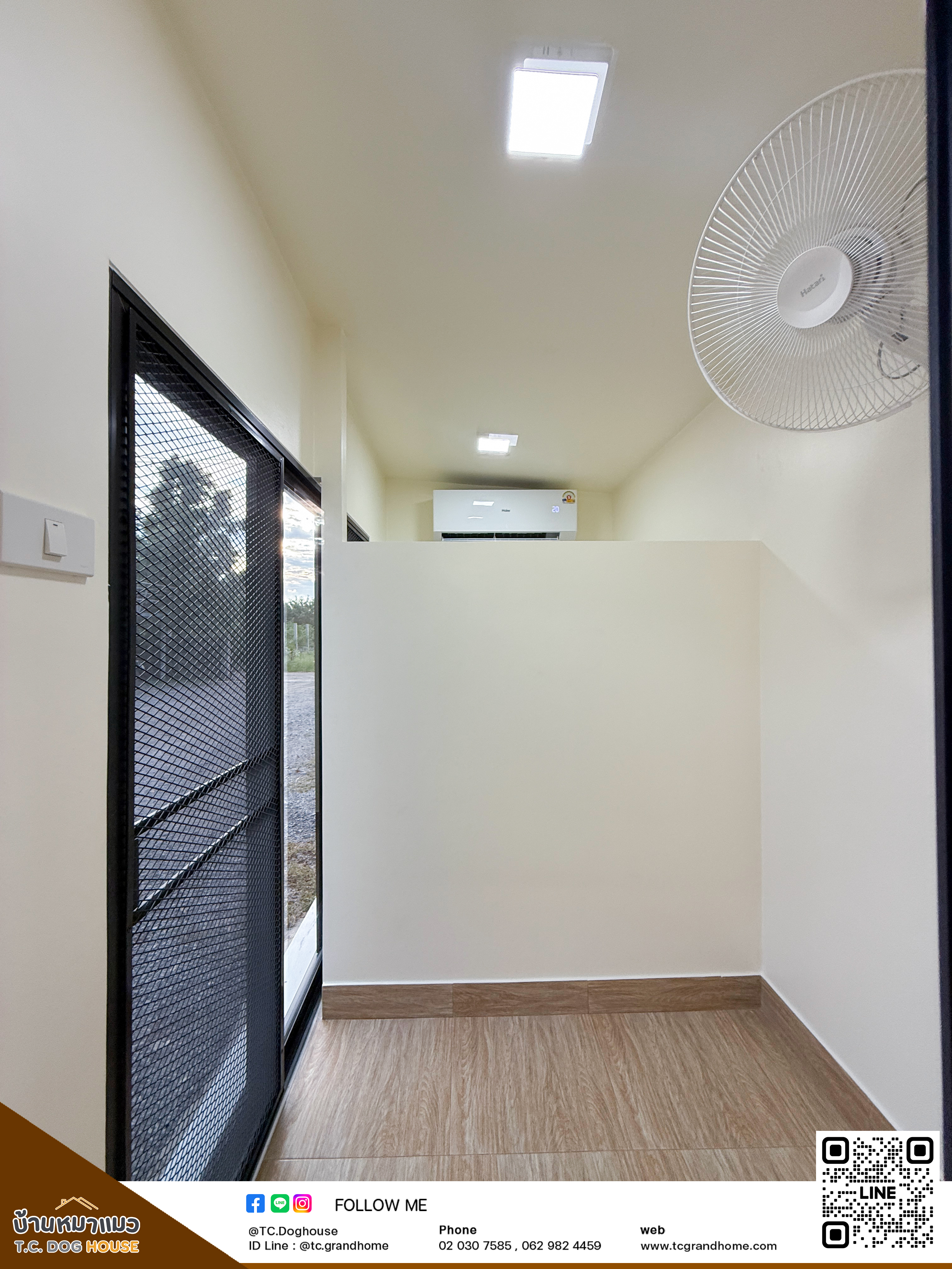 บ้านหมา บ้านแมว แบบ 19 คลาสสิคสไตล์ ขนาด 150x300x220cm. - Image 10