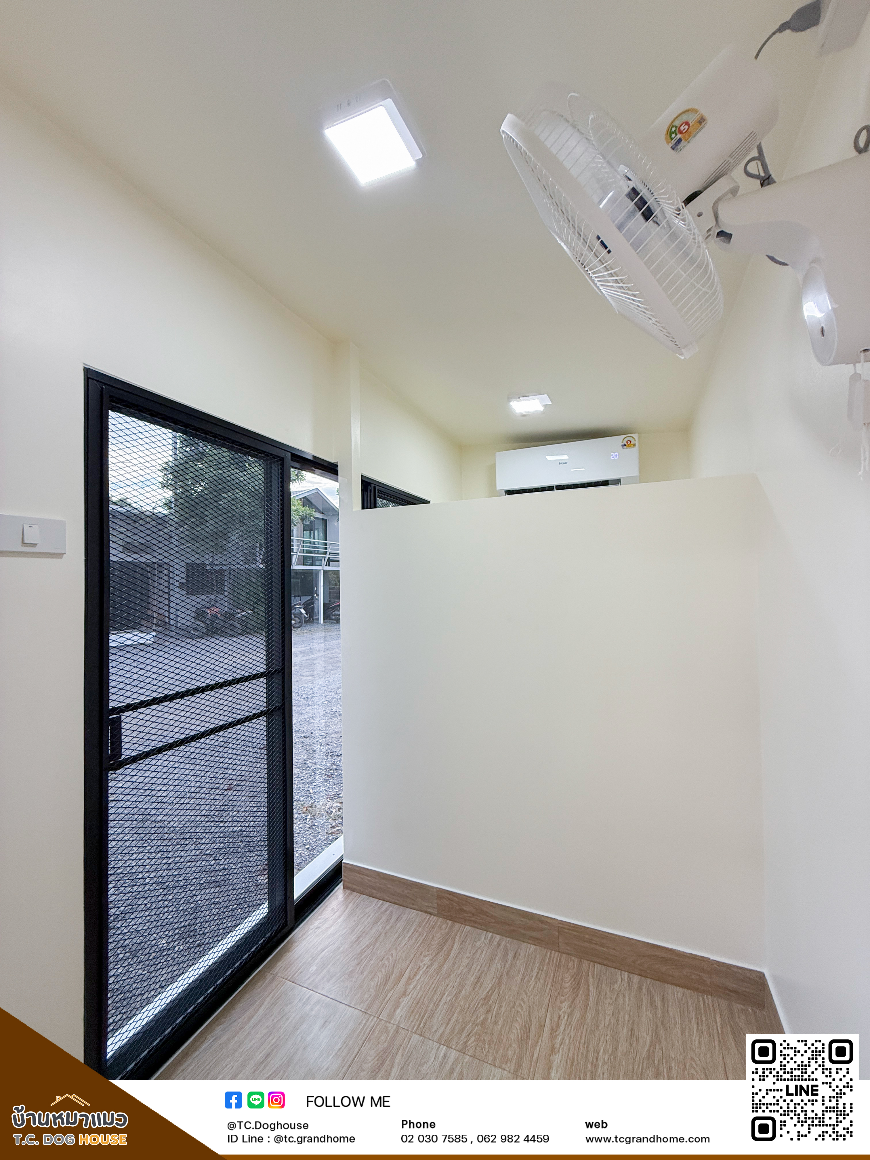 บ้านหมา บ้านแมว แบบ 19 คลาสสิคสไตล์ ขนาด 150x300x220cm. - Image 11