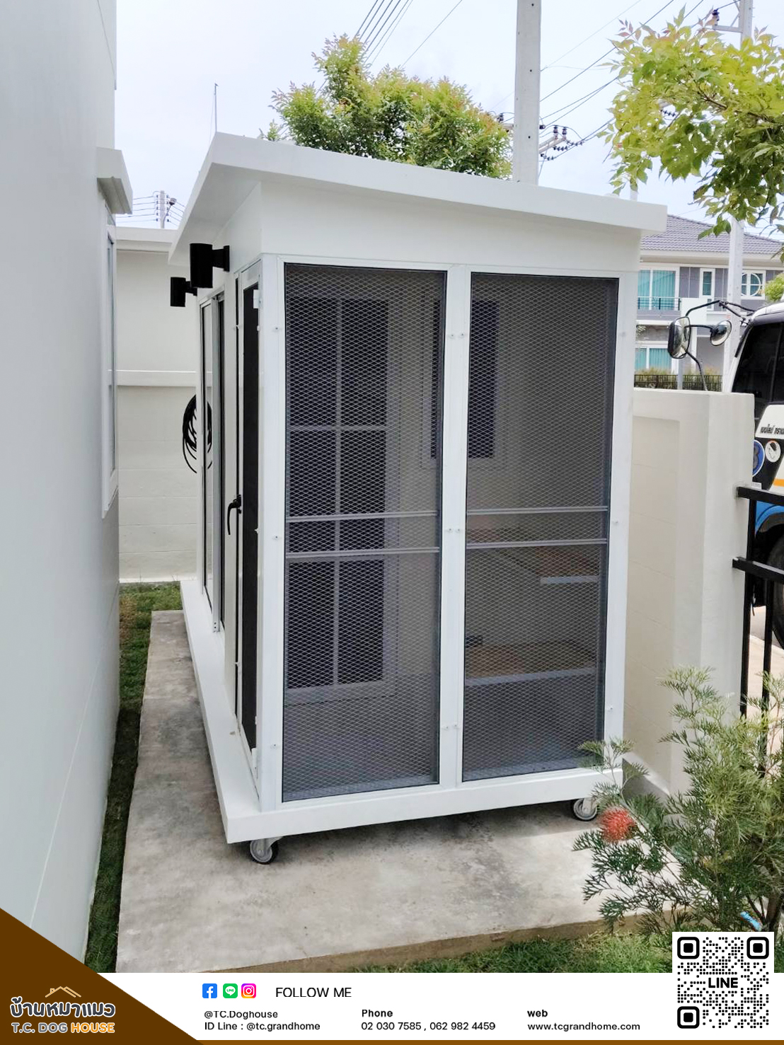 บ้านหมา บ้านแมว แบบ 18 คลาสสิคสไตล์ ขนาด 130x300x220cm. - Image 10