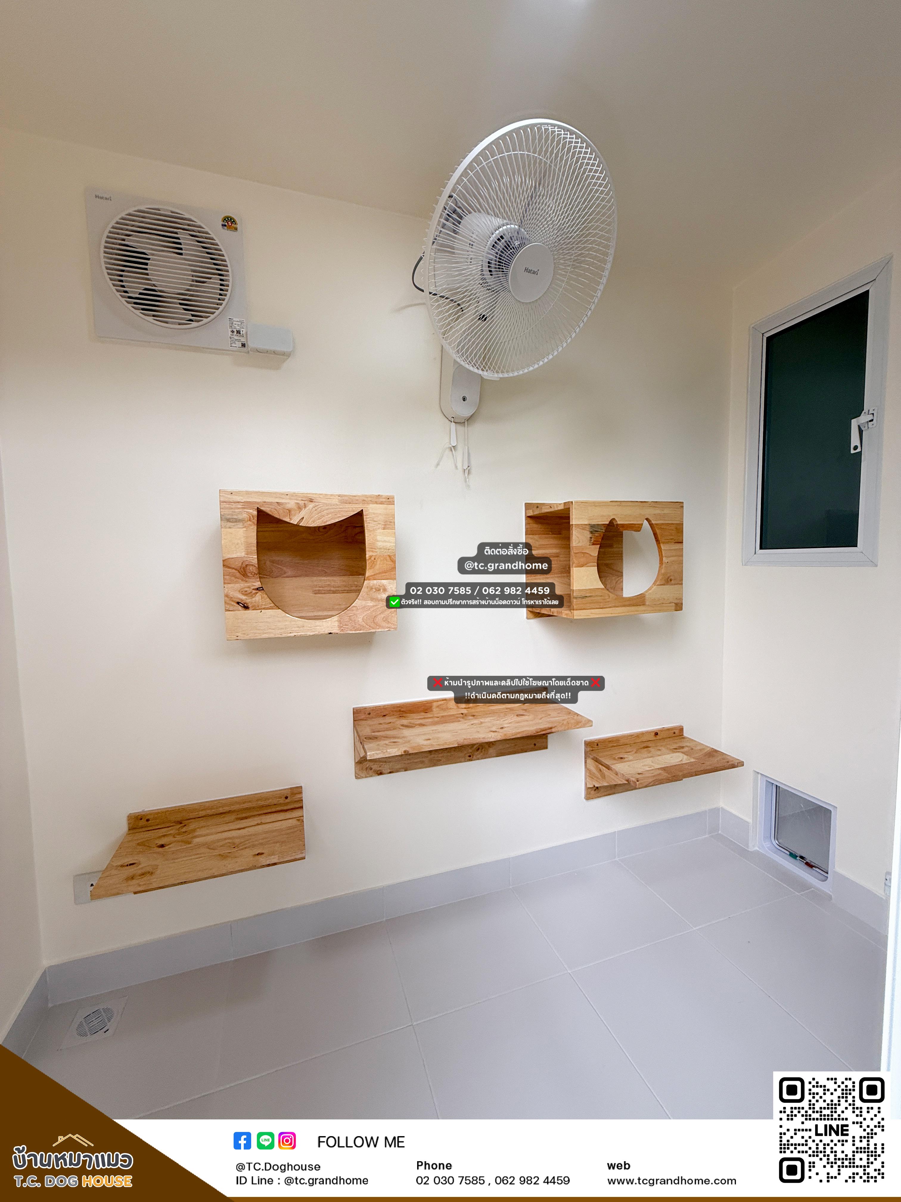 บ้านหมา บ้านแมว แบบ 18 คลาสสิคสไตล์ ขนาด 130x300x220cm. - Image 9