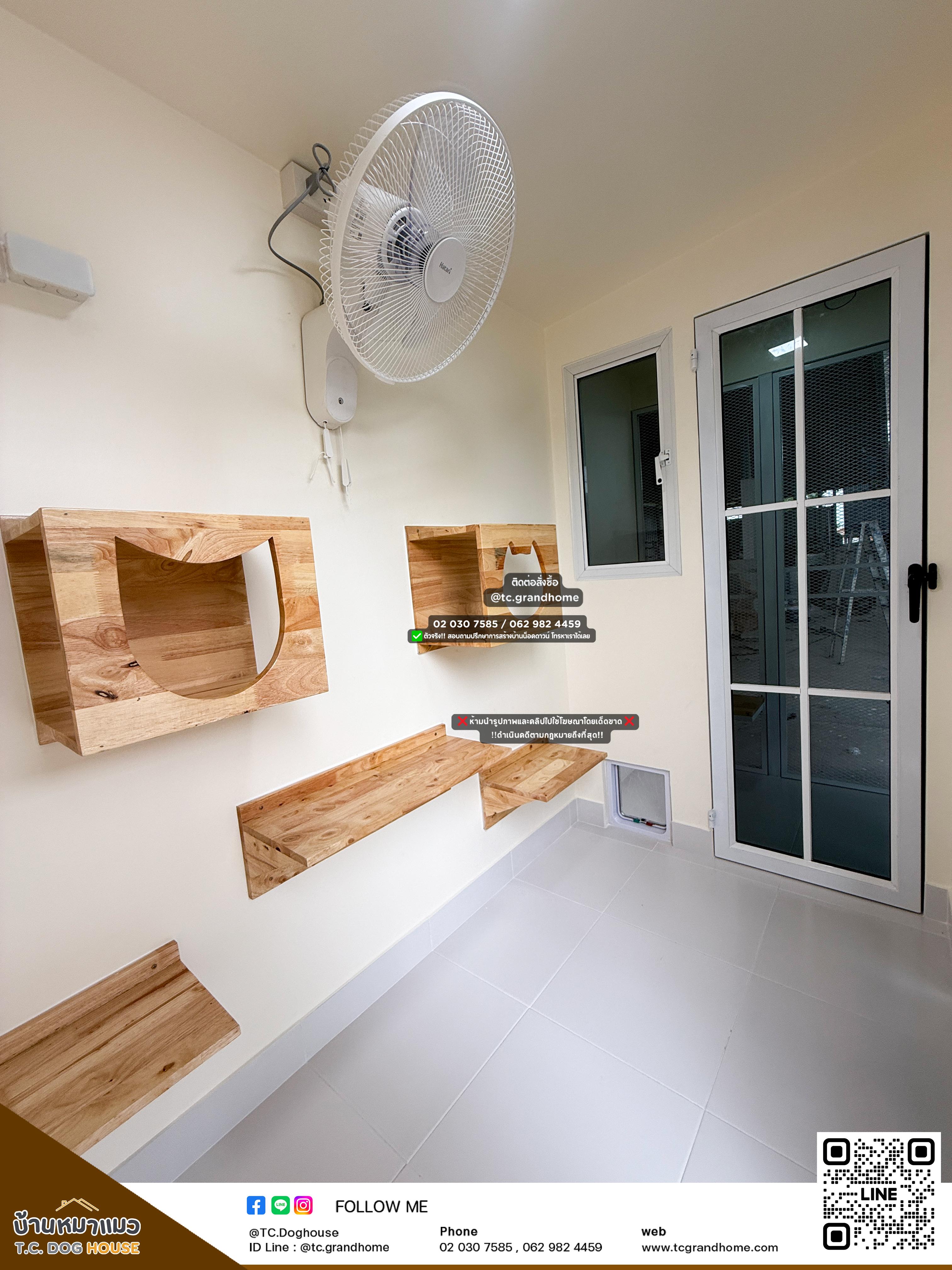 บ้านหมา บ้านแมว แบบ 18 คลาสสิคสไตล์ ขนาด 130x300x220cm. - Image 8