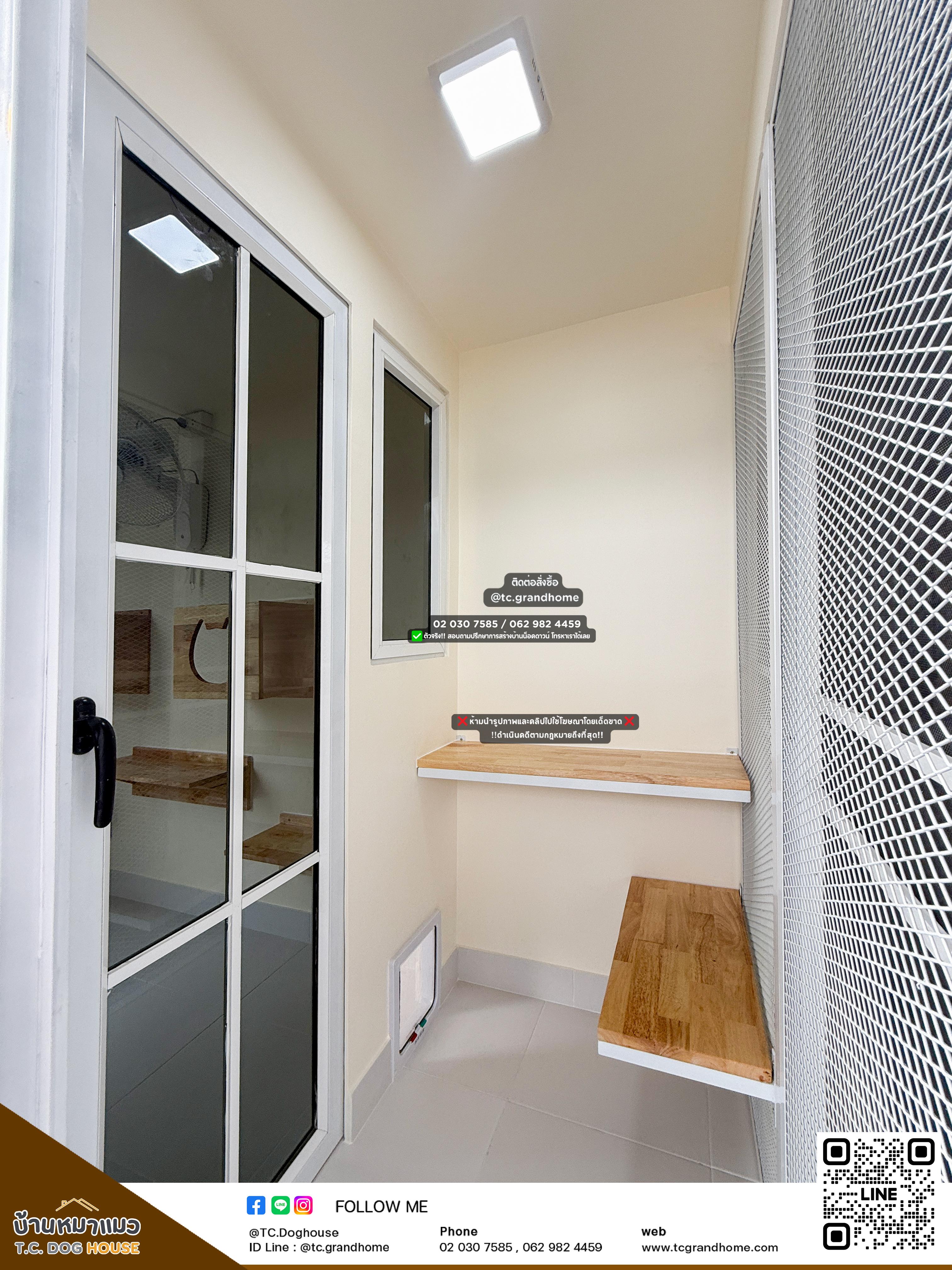 บ้านหมา บ้านแมว แบบ 18 คลาสสิคสไตล์ ขนาด 130x300x220cm. - Image 7